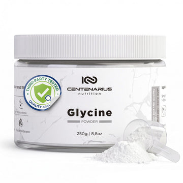 Premium Glycine Powder 250g | Amino Acids Supplement for Post Workout Muscle Recovery, Digestion, Sleep Aid + More - Vegan, Additive-Free