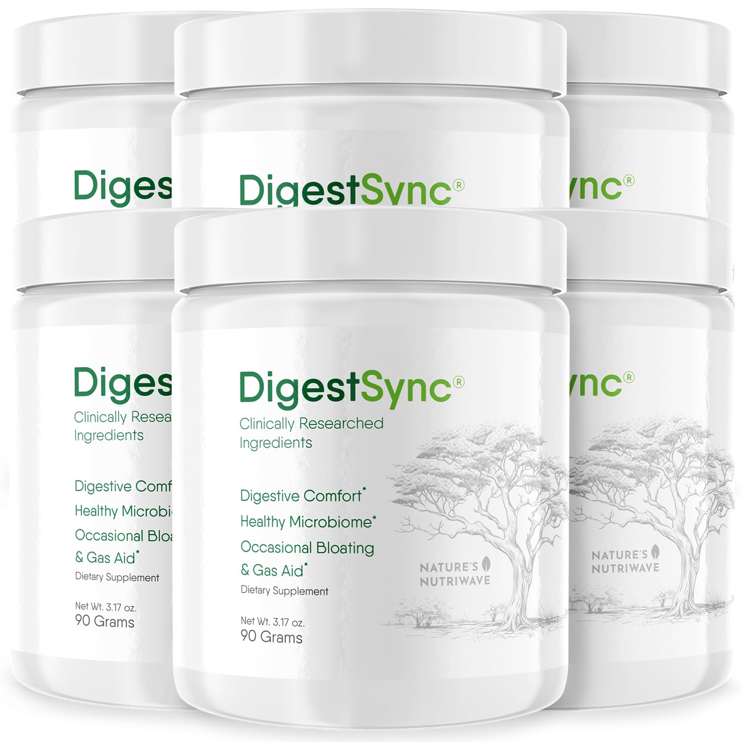 DigestSync Green Powder – Botanical Formula – 30 Servings, 1 Month Supply | Botanical green powder that mixes into water or smoothies | Non-GMO, plant-based blend | Unflavored daily scoop