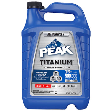 PEAK Titanium Concentrate Prediluted Antifreeze and Coolant for All Engine Cooling Systems, Long-Lasting Yellow Engine Coolant/Antifreeze for Lifetime Engine Protection in All Vehicles, 1 Gal. PEAKBuy Supplements Australia