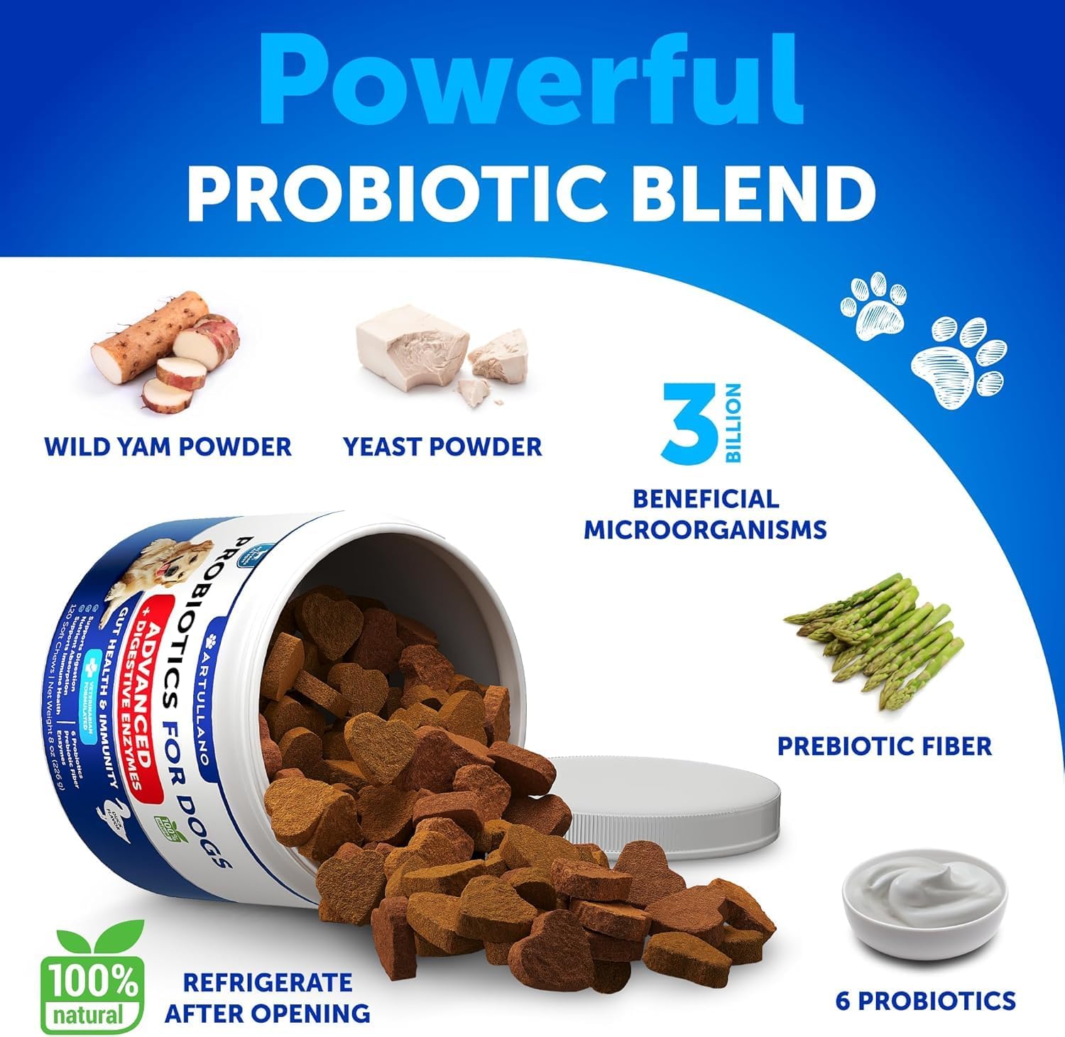 Dog Allergy Relief + Probiotics for Dogs Bundle - Itch Relief for Dogs - Fish Oil - Omega 3 - Itchy Skin Relief - Seasonal Allergies - Anti Itch Support & Hot Spots - Dog Probiotics and Digestive Enzy