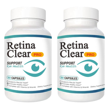 Vunexo Retina Clear Pro Eye Health Support Supplement, with Minerals and Vitamins, Lutein and Bilberry Extract Supports Visual Clarity, Eye Fatigue Relief & Focus（2PCS VunexoBuy Supplements Australia