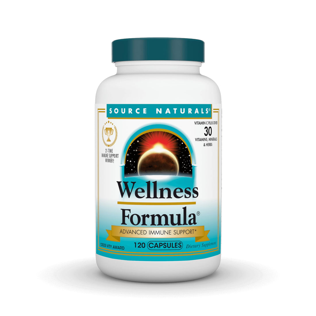 Source Naturals Wellness Formula Bio-Aligned Vitamins & Herbal Defense for Advanced Immune Support* - Dietary Supplement & Immunity Booster - 120 Capsules Source NaturalsBuy Supplements Australia