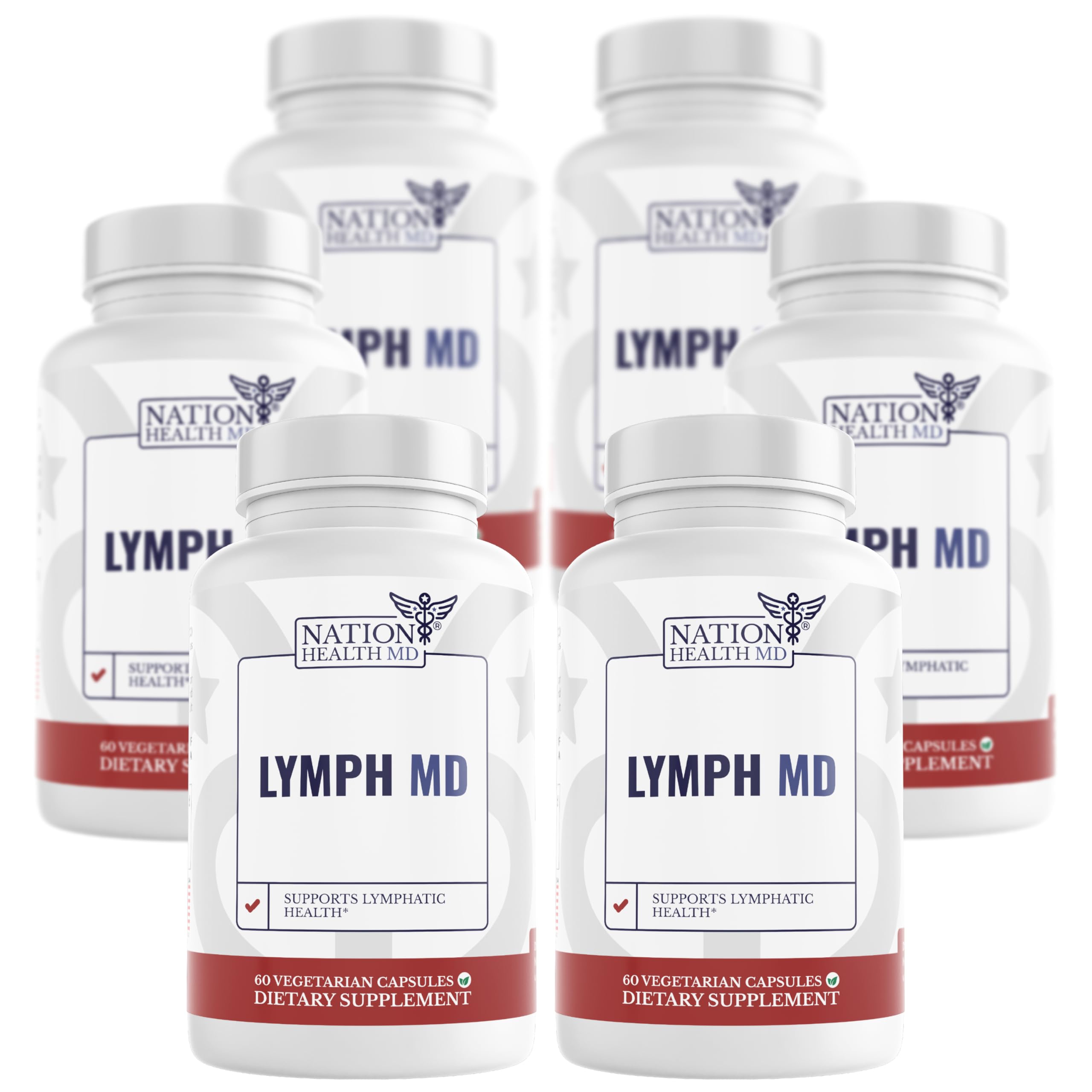 Lymph MD | Lymphatic Drainage Supplement | Lymph Support | Lymph System Support with Bromelain, Echinacea, Burdock Root, Dandelion, Rutin, Kelp. 30 Days Supply. 60 Capsules