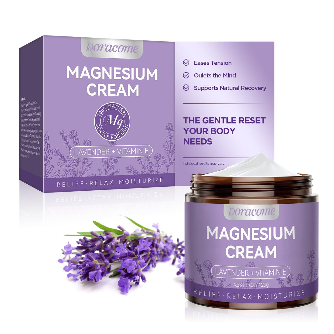 Natural Nighttime Magnesium Cream for Sleep & Pain Relief – Soothing Topical Magnesium Lotion for Leg Cramps & Muscle Relaxation, Apply to Legs or Feet Before Bed – Deep Hydration, 4.23 Fl Oz DoracomeBuy Supplements Australia