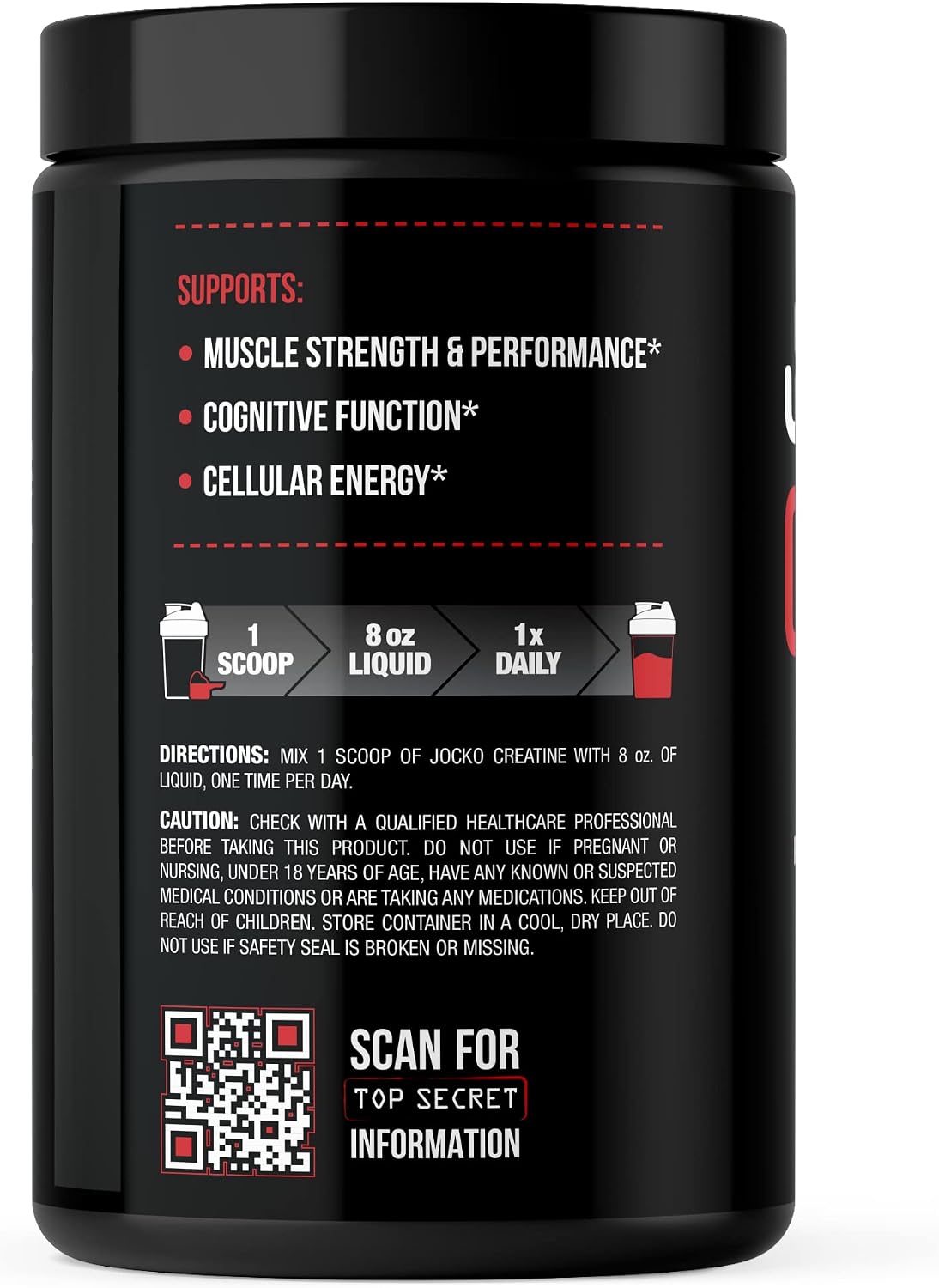Jocko Fuel Gym Bundle - Creatine + Nitro Pop Pre Workout Powder (2 Pack Bundle) 30 Day Supply