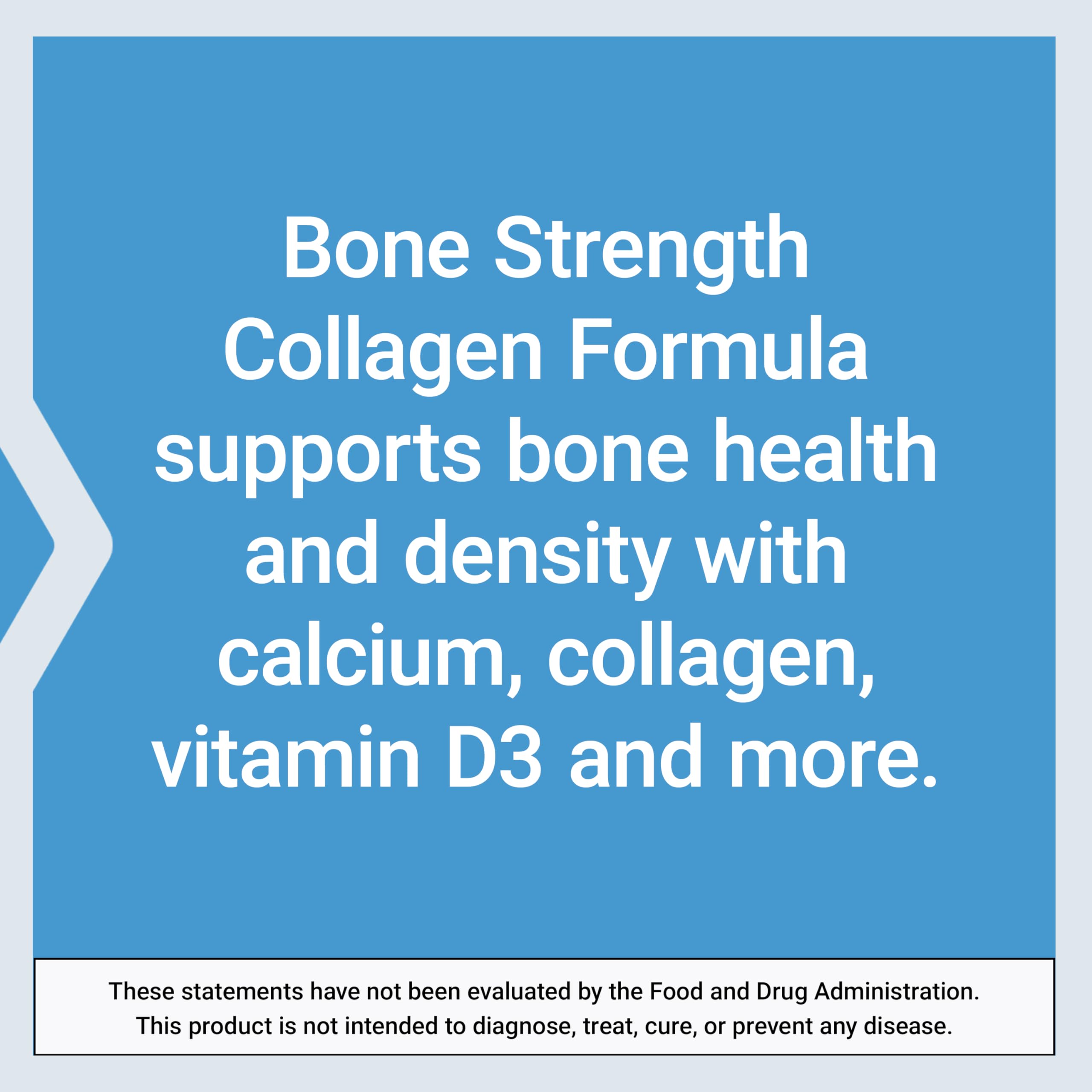Life Extension Bone Strength Collagen Formula, Calcium Collagen chelate, Calcium fructoborate, Vitamin D3, Magnesium Citrate, Silicon, Boron, Gluten-Free, Non-GMO, 120 Capsules Life ExtensionBuy Supplements Australia