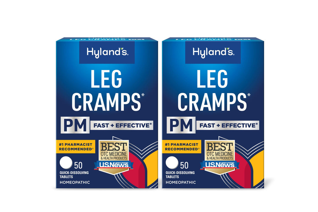 Hyland's Leg Cramps PM, Relief of Nighttime Leg, Calf, and Foot Cramps, 50 Quick-Dissolving Tablets 2-Pack (100 Total) Hyland'sBuy Supplements Australia