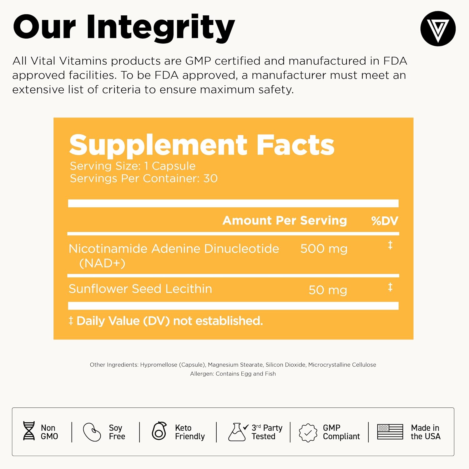 Vital Vitamins Multi Collagen Complex Plus + NAD+ Supplement