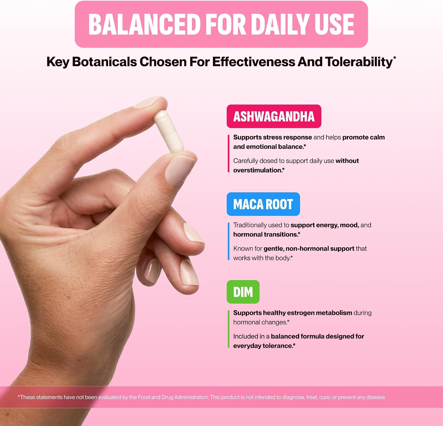 Hormone Harmony for Women – Natural Hormonal Balance Support for Menopause | Perimenopause, Menopause, Hot Flashes, Mood Swings, Cravings, Bloating Relief, 60 Capsules