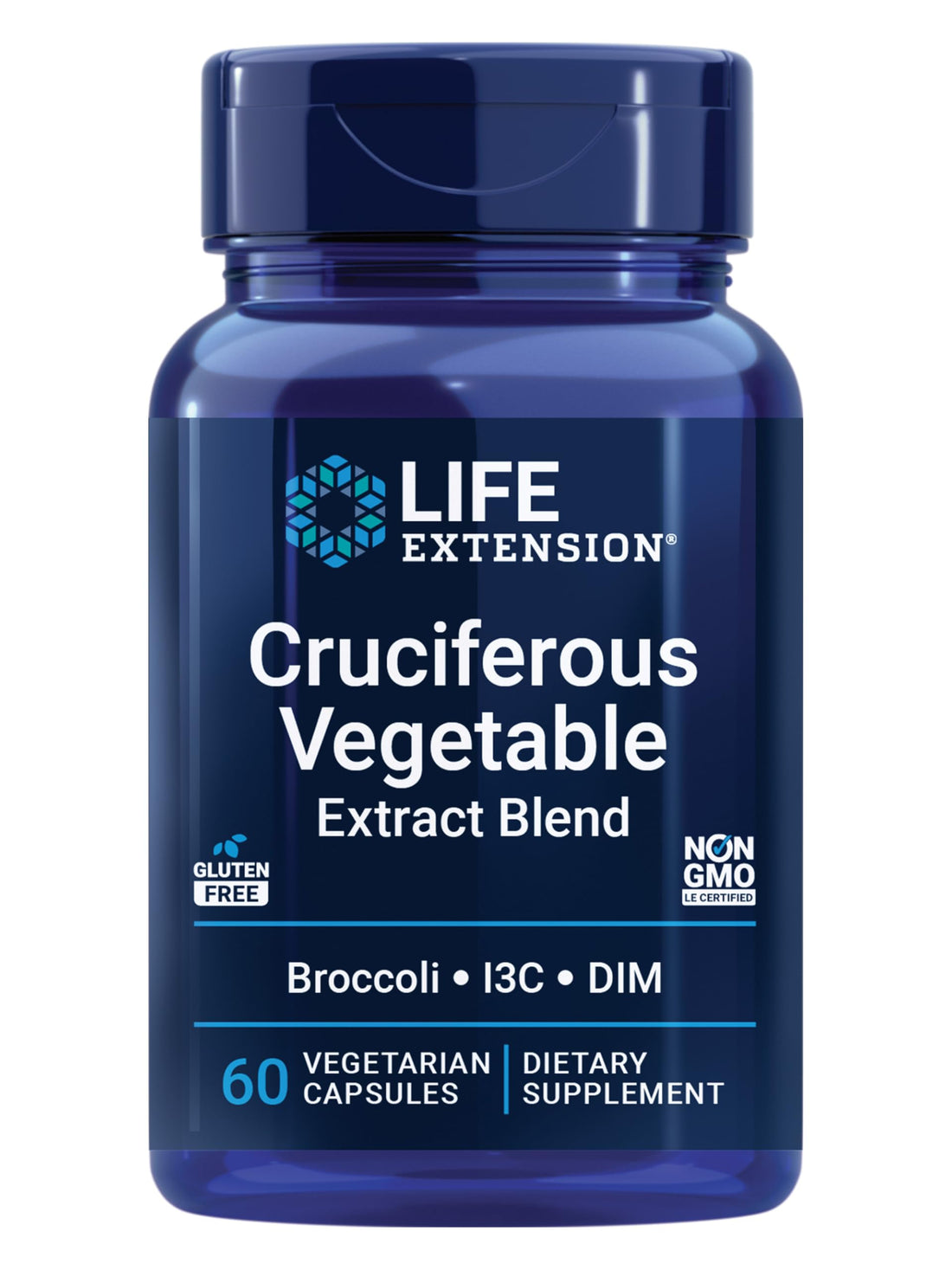 Life Extension Cruciferous Vegetable Extract Blend, Broccoli Extract, I3C, Helps Maintain DNA Health & Already Healthy Hormone Levels, Gluten Free, Non-GMO, Vegetarian, 60 Capsules Life ExtensionBuy Supplements Australia
