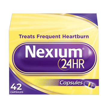 Nexium 24HR Acid Reducer Heartburn Relief Capsules for All-Day and All-Night Protection from Frequent Heartburn, Heartburn Medicine with Esomeprazole Magnesium - 42 Count Nexium buy supplements Au