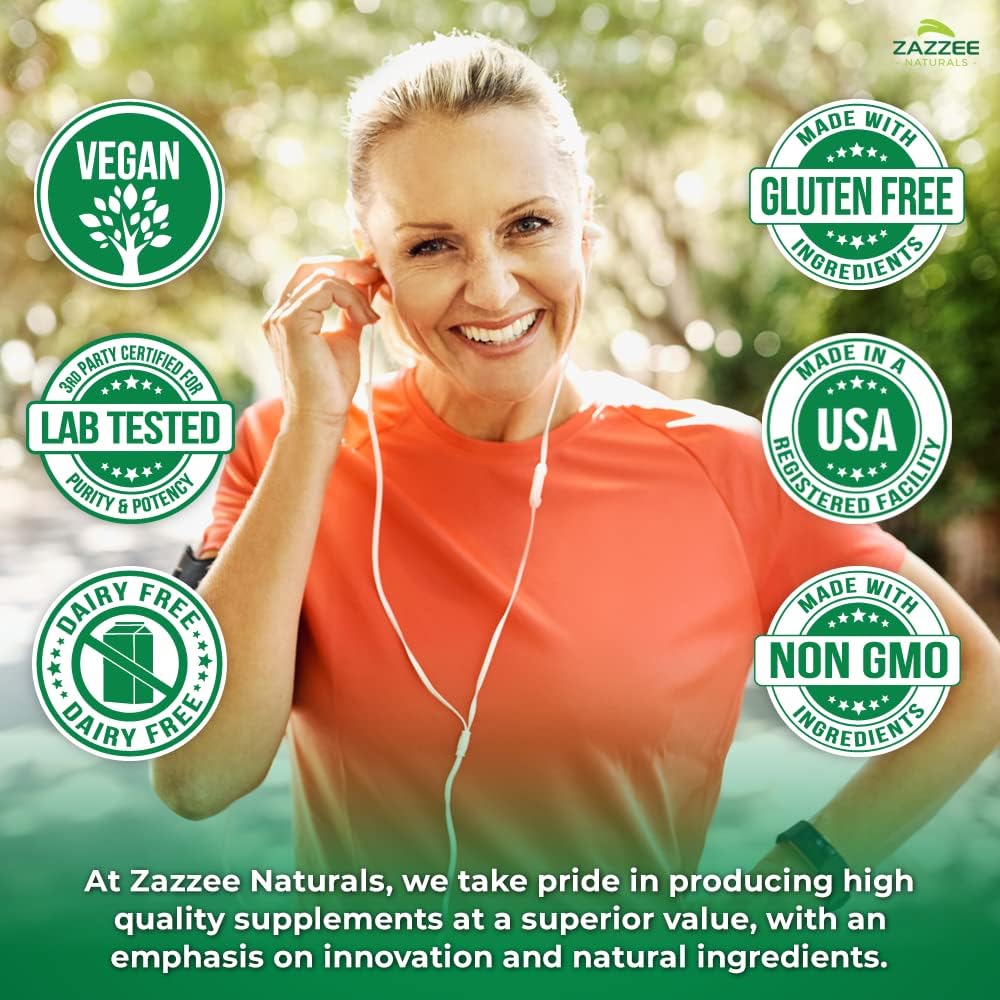 Zazzee Extra Strength Astragalus Root 20:1 Extract, 70% Polysaccharides, 180 Vegan Capsules, 6 Month Supply, Astragalus Membranaceus, Immune System Support, Non-GMO, Herbal Supplement, Made in the USA