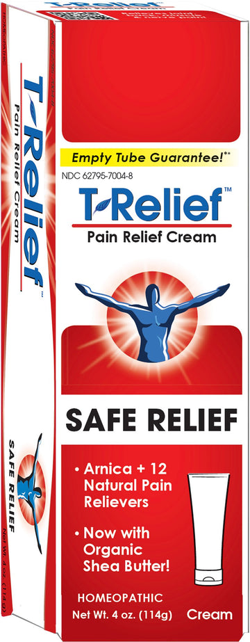 T-Relief Pain Relief cream,[114g] 4 oz MediNaturaBuy Supplements Australia