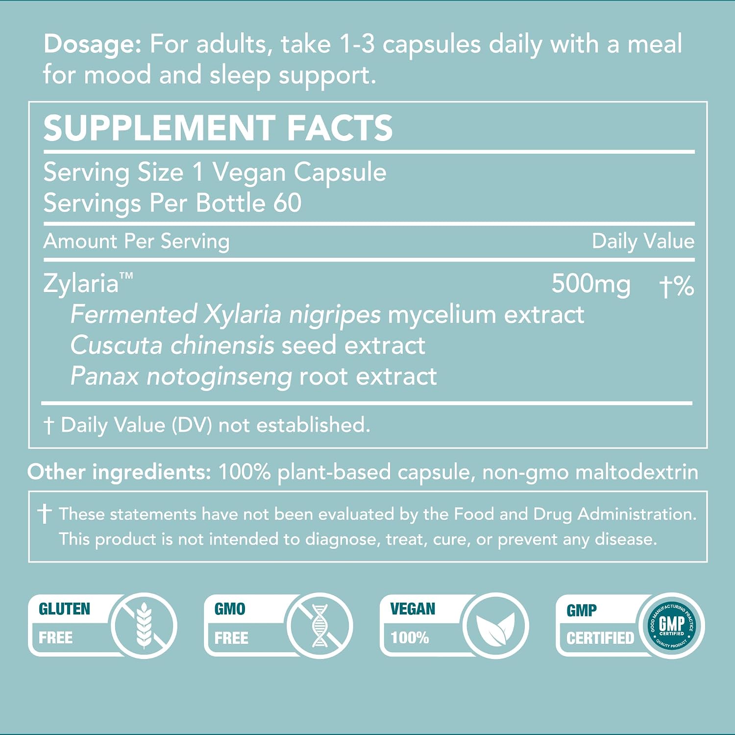 SleepBoost™, formulated with Zylaria™. May Support a Sense of Calm Through Natural Neuro Pathways