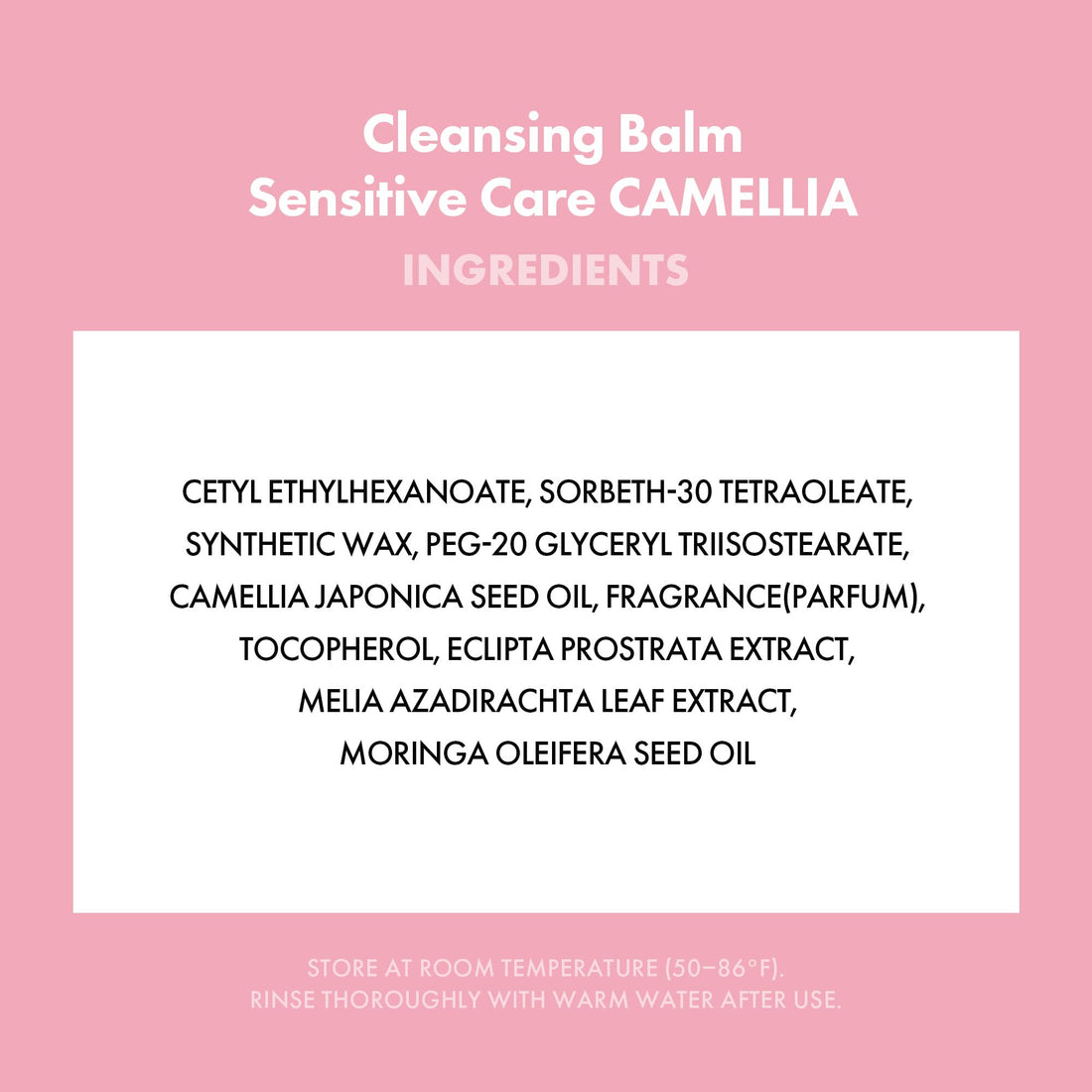 KAHI Cleansing Balm Sensitive Care Camellia - Gentle Makeup Remover Balm with Camellia Seed Oil & Vitamin E - Korean Skincare with Only 10 Ingredients 1.69 oz KAHIBuy Supplements Australia