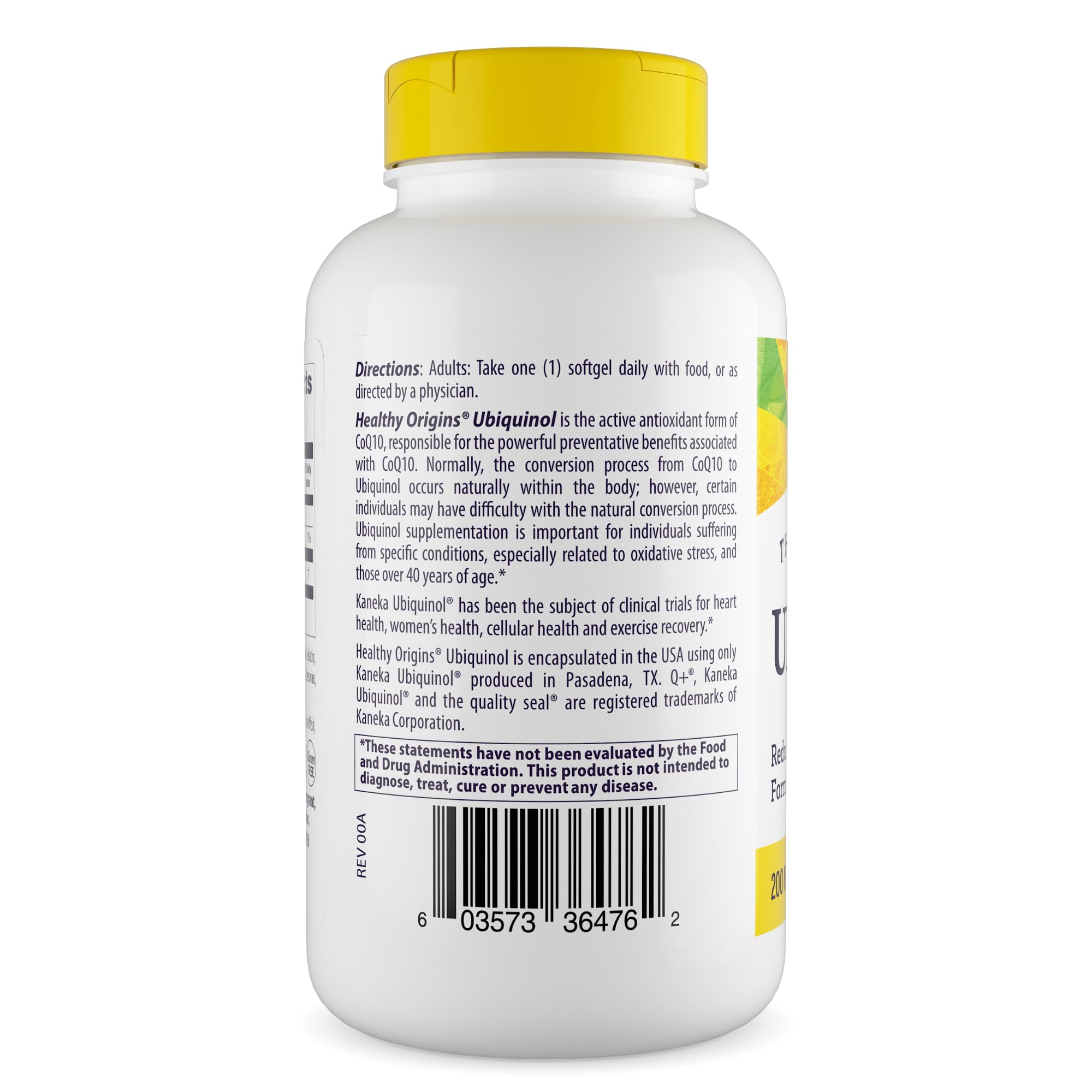 Healthy Origins Ubiquinol CoQ10 200 mg, Non-GMO, 60 Softgels
