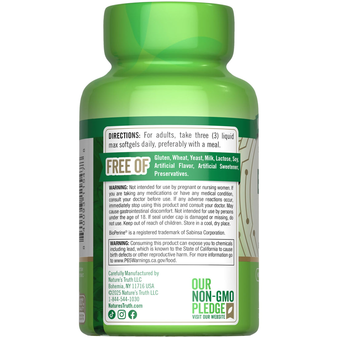 Nature's Truth Brain Up Softgels | 60 Count | with L-Theanine, Bacopa, B-12 & MCT | Non-GMO and Gluten Free Supplement Nature's TruthBuy Supplements Australia