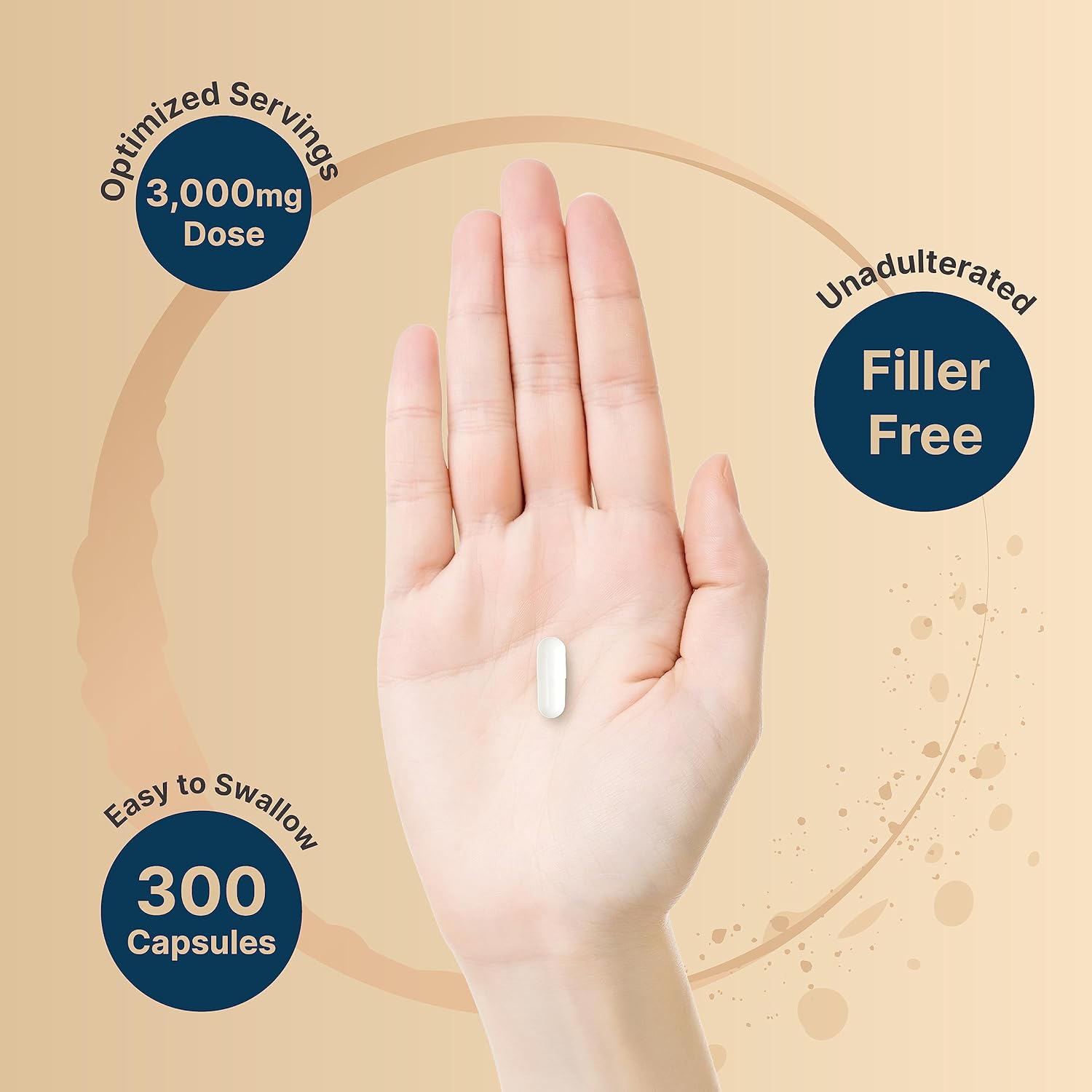 NatureBell Creatine Monohydrate Capsules 3,000mg Per Serving, 300 Count | Micronized, Unflavored Creatine Pills | Pre-Workout & Muscle Strength Support | Easy to Swallow, Filler-Free | 50 Servings