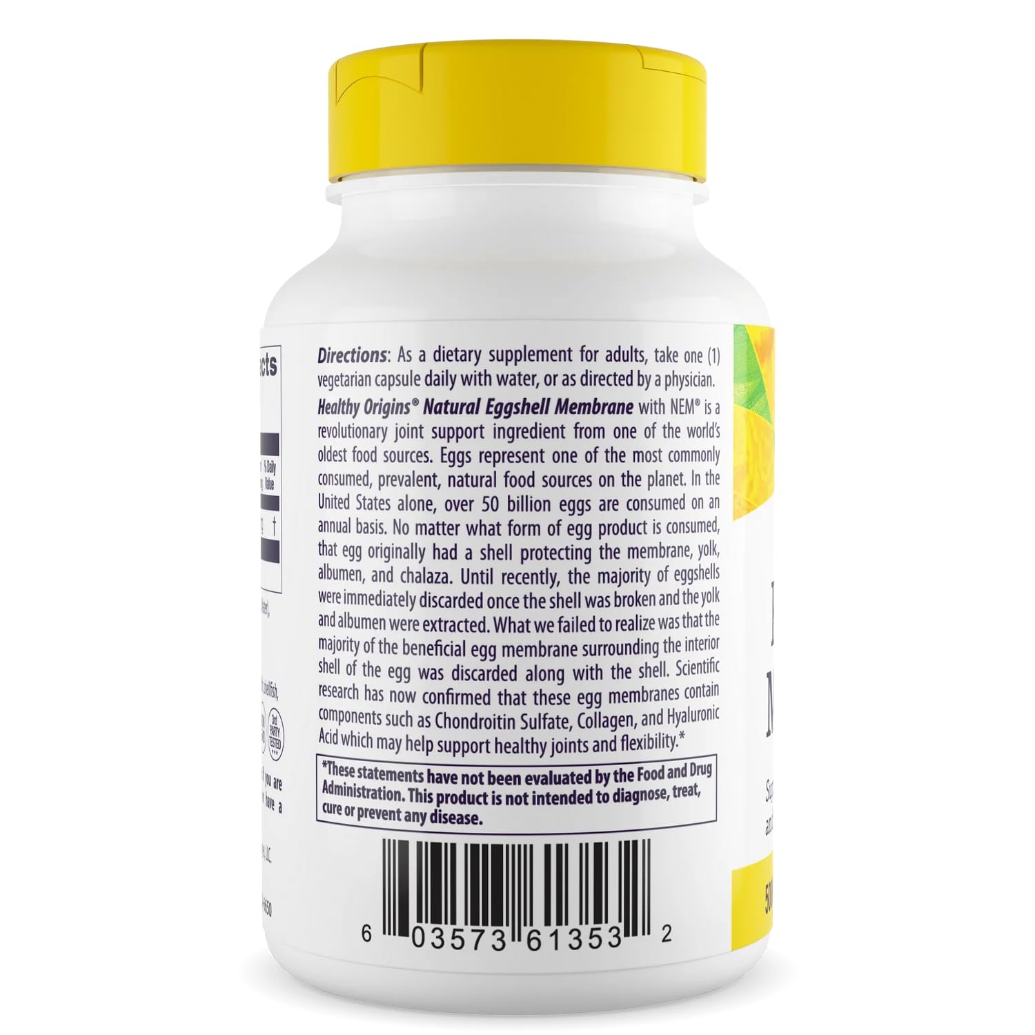 Healthy Origins NEM Eggshell Membrane 500 mg, 120 Veggie Caps
