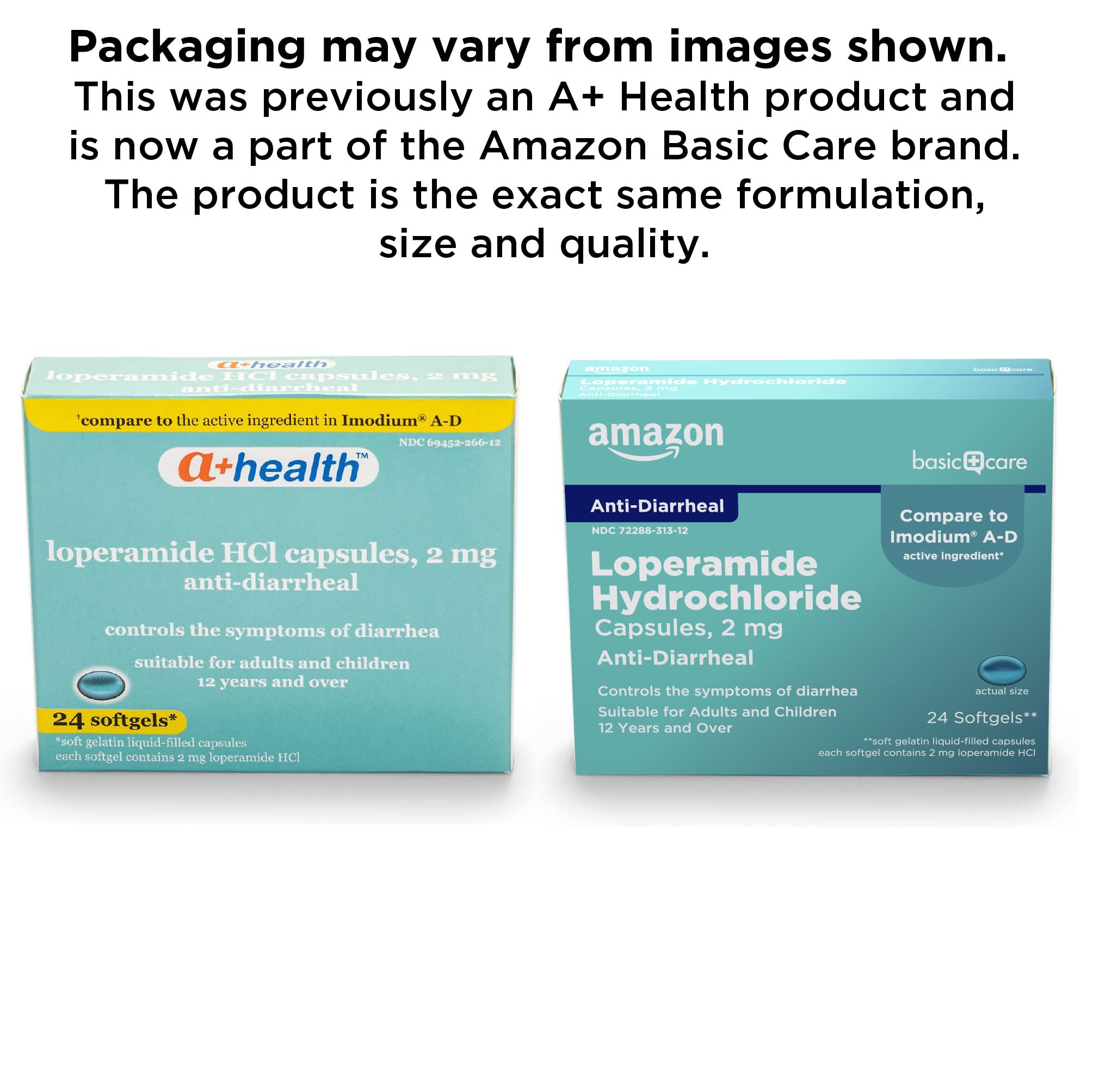 Amazon Basic Care Loperamide Hcl 2 Mg Softgels, Anti-Diarrheal, Easy to Swallow, Controls Symptoms of Traveler's Diarrhea, 24 Count Amazon Basic Care buy supplements Au