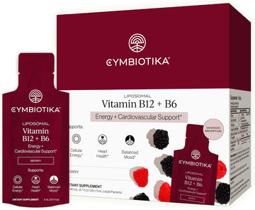 CYMBIOTIKA Liposomal B12 + B6 for Energy, Brain & Nerve Support