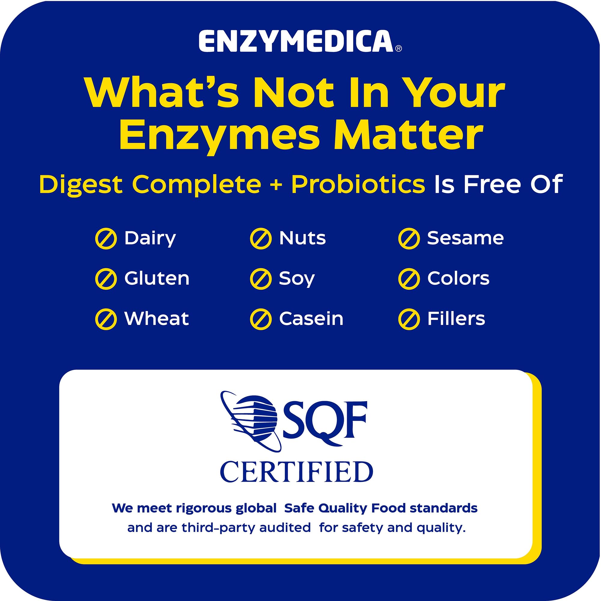 Enzymedica Digest Complete + Probiotics - Digestive Enzyme Supplement for Women & Men, Enzyme and Probiotic Capsules for Digestion, Gut Health Support, Helps Gas & Bloating, Vegetarian - 90 Caps