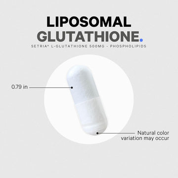 Codeage Liposomal Glutathione Supplement - Pure Reduced Setria L-Glutathione, Liposomal Delivery, Phospholipid Complex - Encapsulated Glutathione Powder Pills