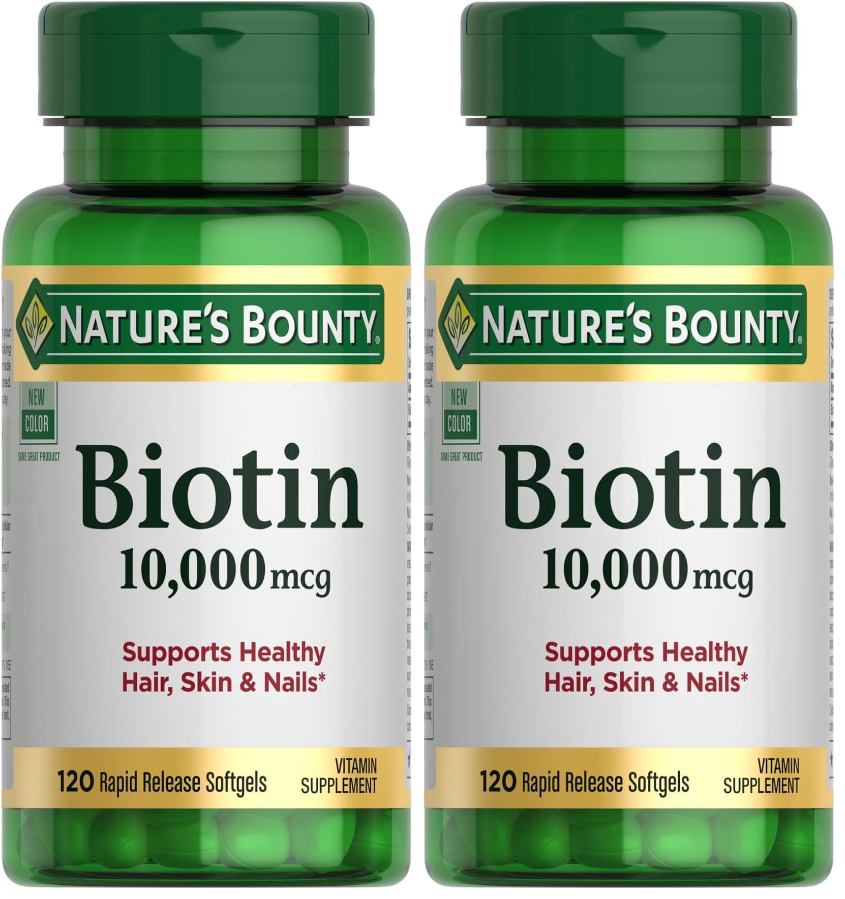 Nature's Bounty Biotin 10,000 mcg, 250 Rapid Release Softgels