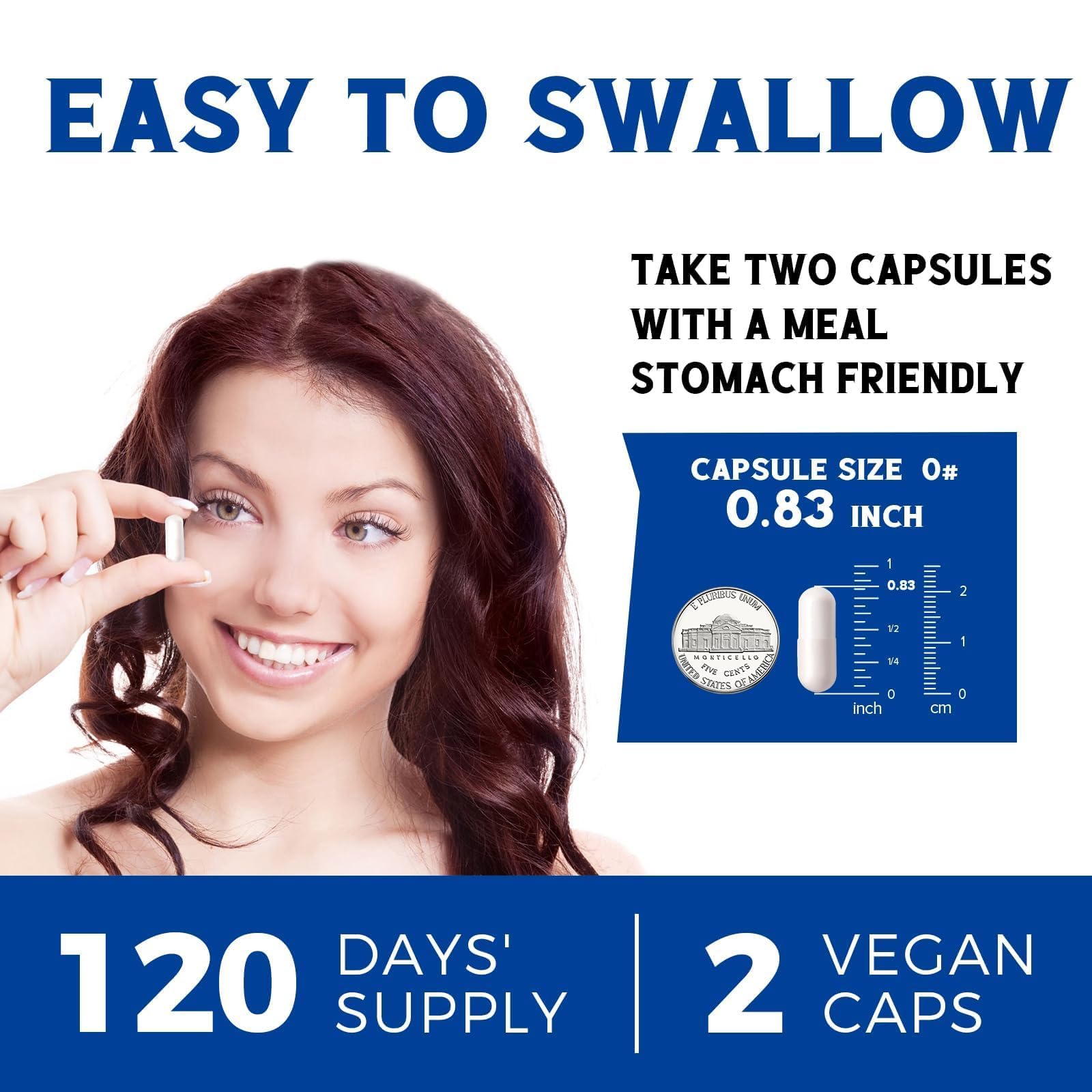 Vitalibre 10 in 1 Magnesium Complex, 420mg Elemental Magnesium 120 Capsules | Ultra Strength, Max Absorption | Chelated Magnesium Supplement for Women Men Nerves, Bone & Heart Health | Non-GMO