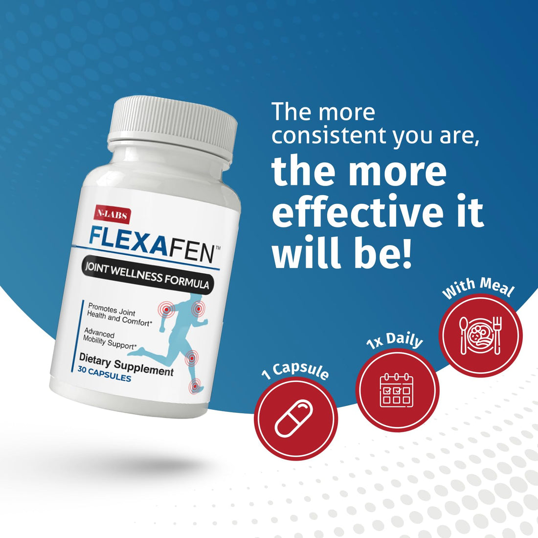 N-Labs Flexafen Joint Support Supplement – Joint Health Support with MSM, Collagen Type 2, Hyaluronic Acid, Boron & White Willow Bark – Supports Joint Comfort, Flexibility & Mobility – 30 Capsules N-LabsBuy Supplements Australia