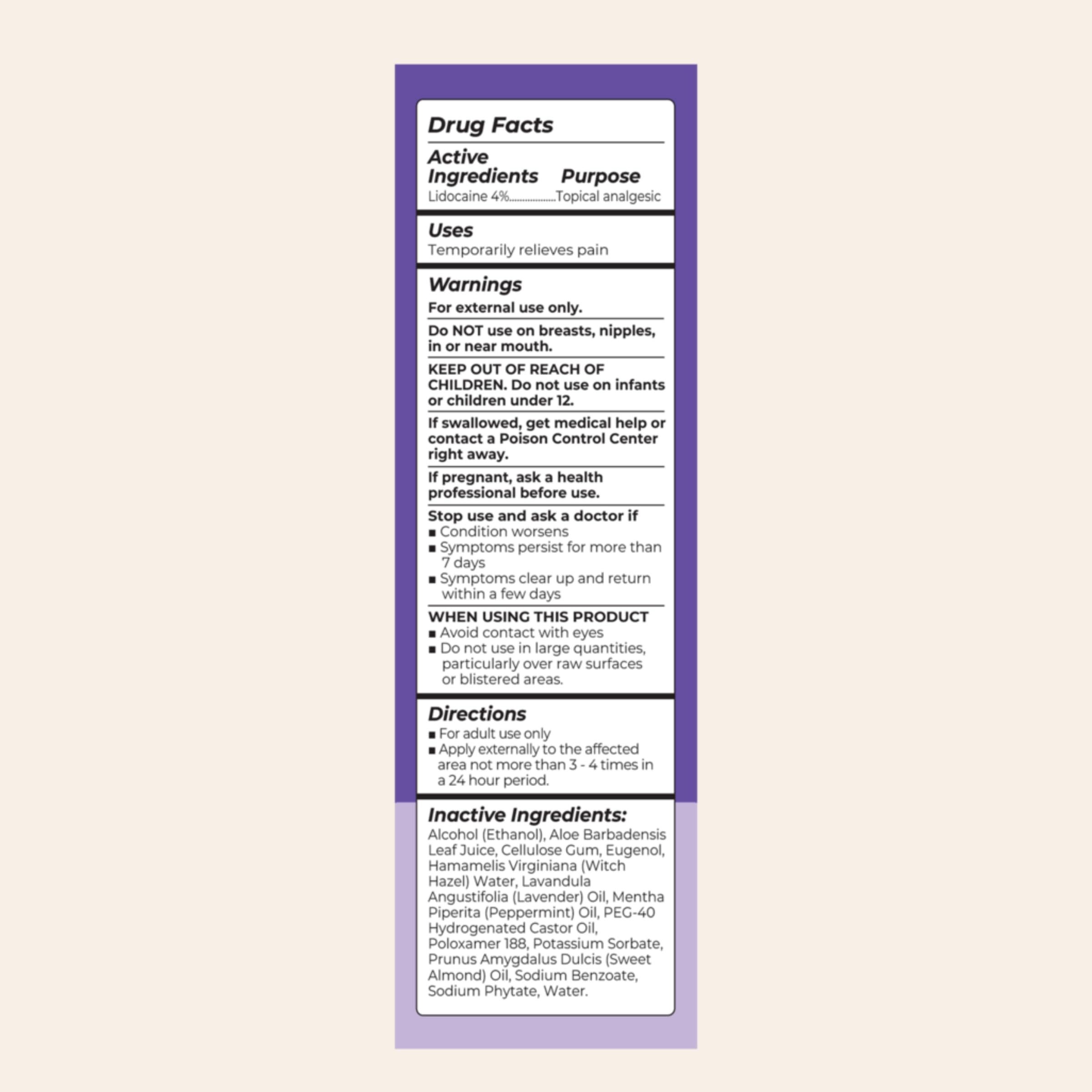 Lansinoh 4% Lidocaine Perineal Spray, Pain Relief for Postpartum Care, 3.5 Ounces LansinohBuy Supplements Australia