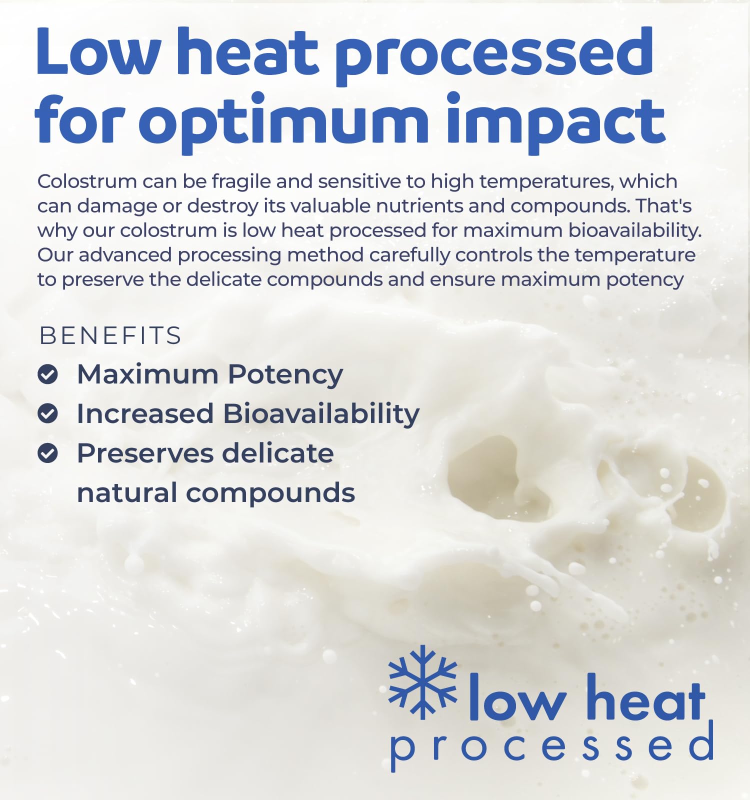 Bovine Colostrum for Women - Colostrum Supplement with 1,000mg per Serving and 30% IgG Immunoglobulins from First Milking - Low Heat Processed for Maximum Potency Non-GMO & Made in the US (2 Month)