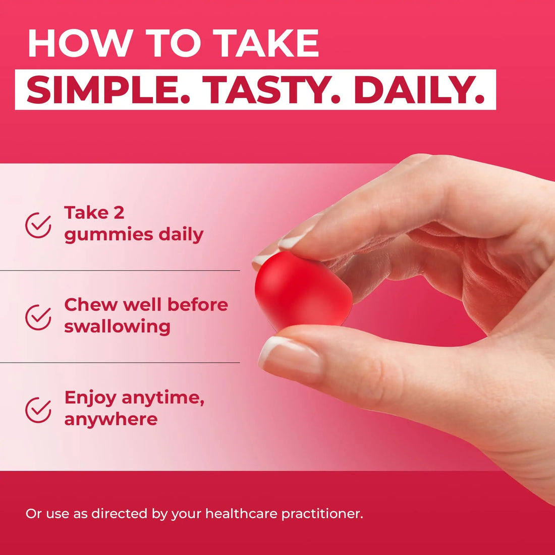 Ollyoo Multivitamin Gummies for Adults | Cherry & Strawberry Flavor | Great Source of Vitamin A & Essential Nutrients | Ollyoo