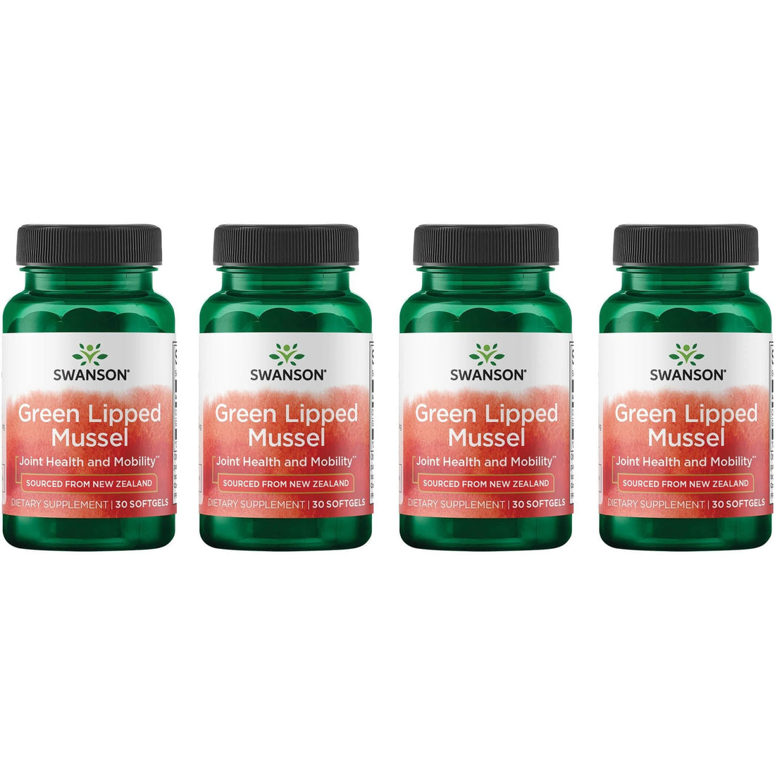 Swanson New Zealand Green Lipped Mussel Oil 30 Sgels (4 Pack) SwansonBuy Supplements Australia