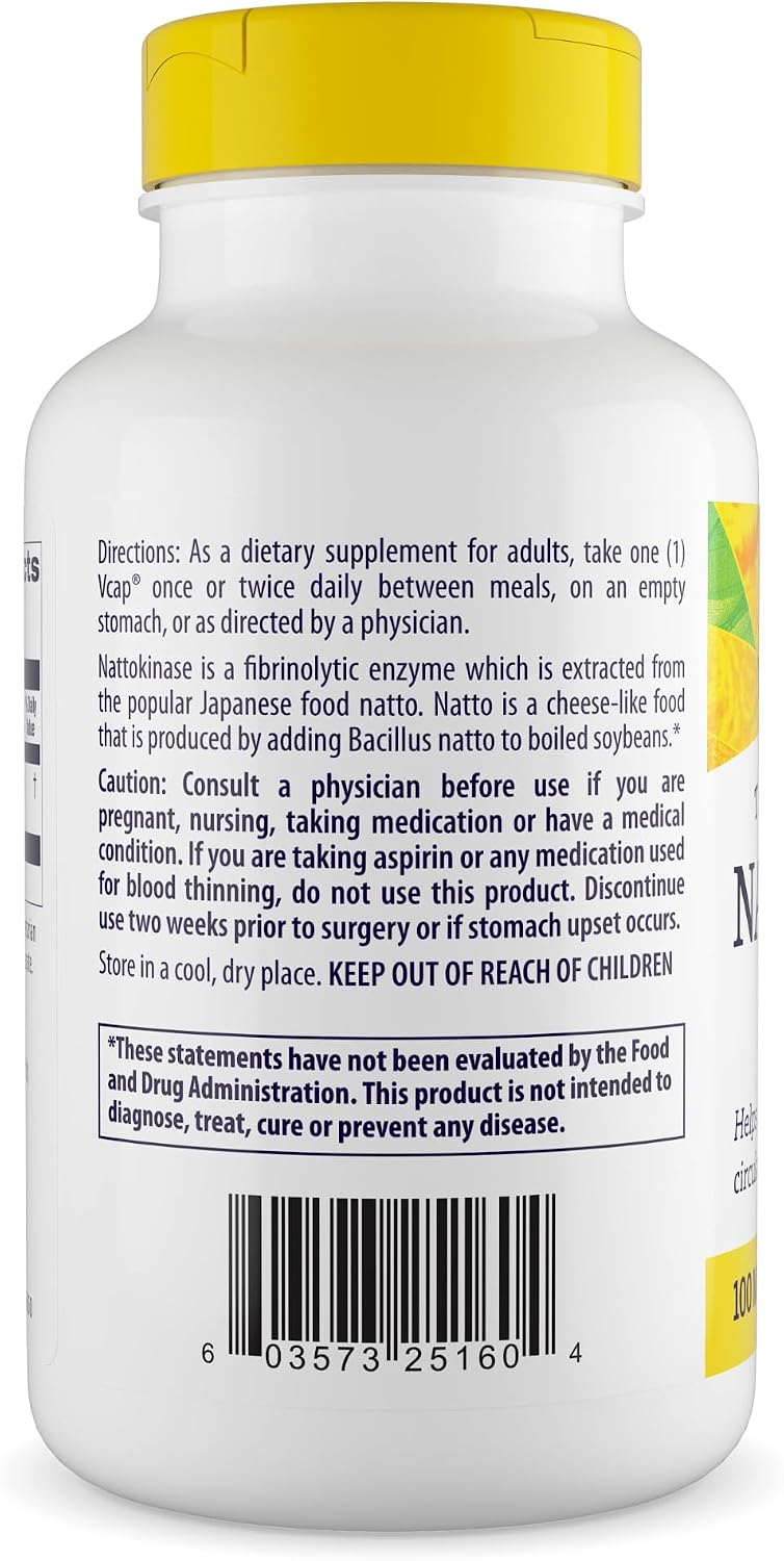 Healthy Origins Nattokinase 2,000 FUs 100 mg, 180 Veggie Caps