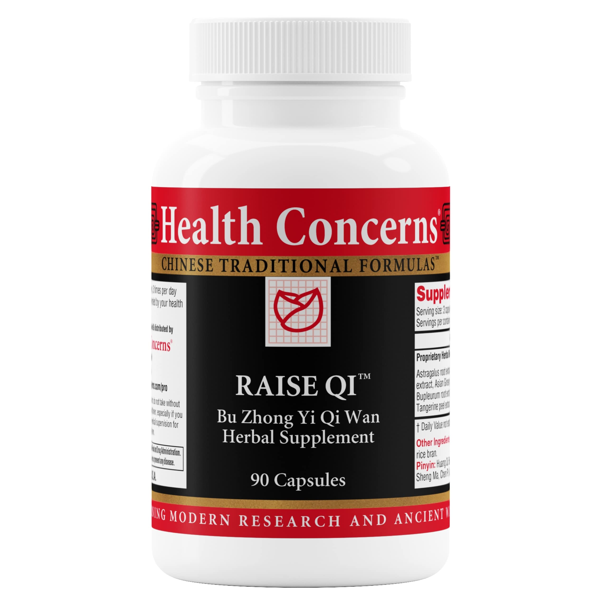 Health Concerns Raise Qi – Energy & Immune System Support – Bu Zhong Yi Qi Wan Formula – Astragalus, Ginseng & Dong Quai Herbal Supplement for Weakness, Digestion & Yang Qi Balance – 90 Capsules Health ConcernsBuy Supplements Australia