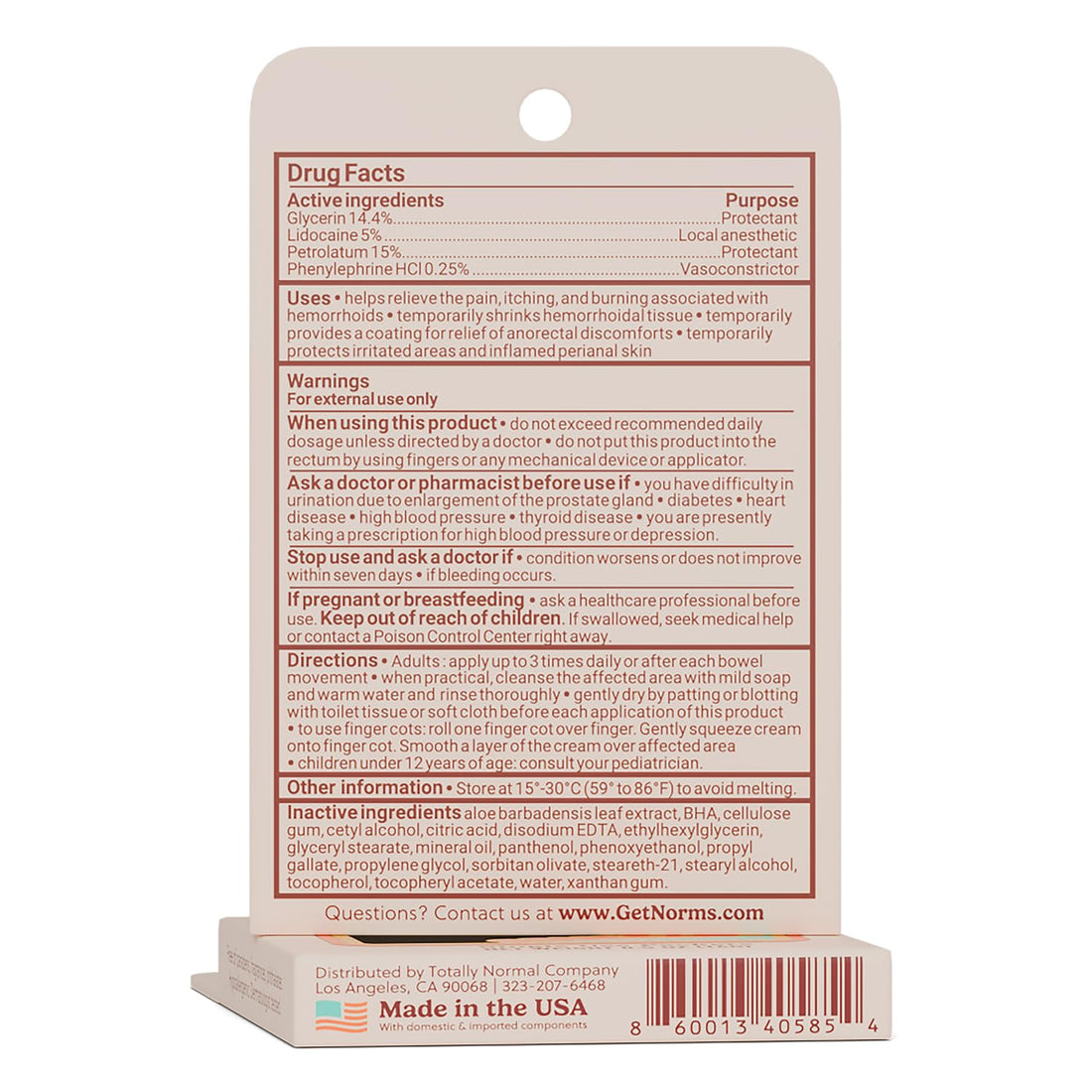 Norms Squeezies Lidocaine Hemorrhoid Cream, Discreet Single Use Travel Packets, 5% Lidocaine, Phenylephrine, Aloe and Glycerin – Numbing, Soothing & Swelling Relief On the Go, 5 Count NormsBuy Supplements Australia
