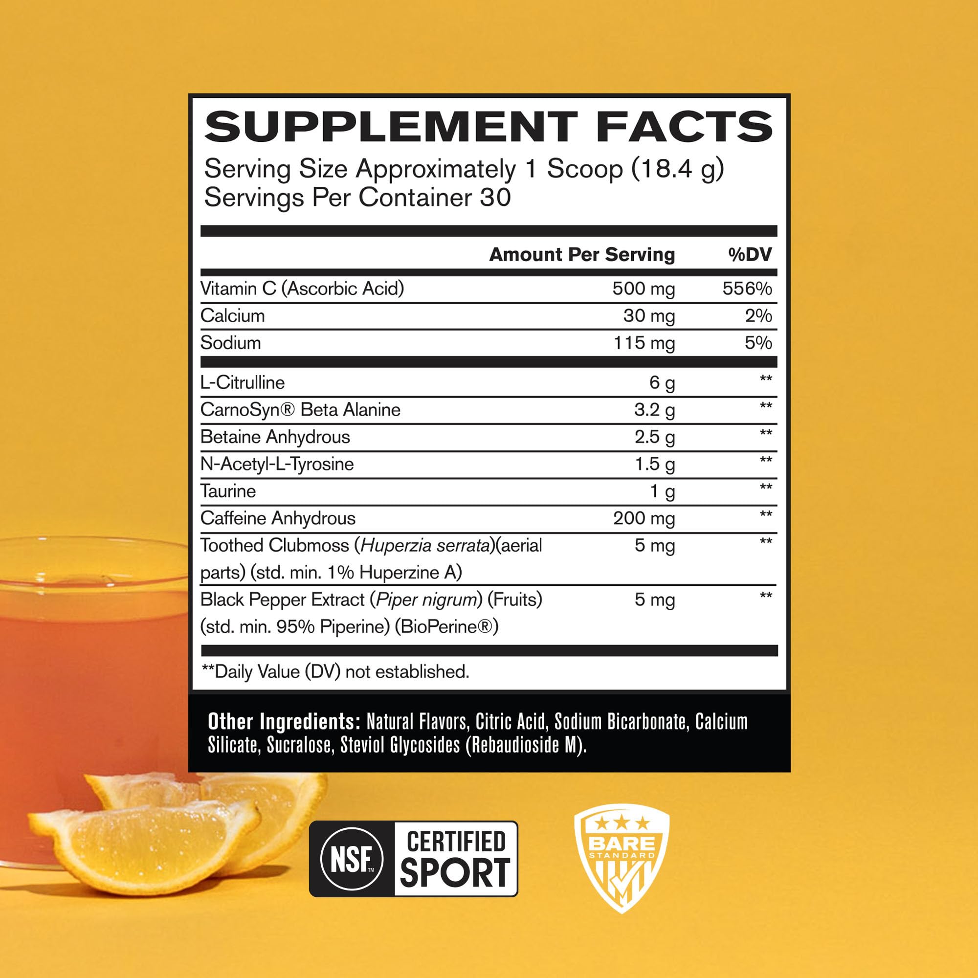 Bare Performance Nutrition BPN Flight Pre Workout, Supports Energy and Mental Focus, Improved Endurance & Muscle Pumps with CarnoSyn® Beta Alanine, Blue Raspberry, 30 Servings