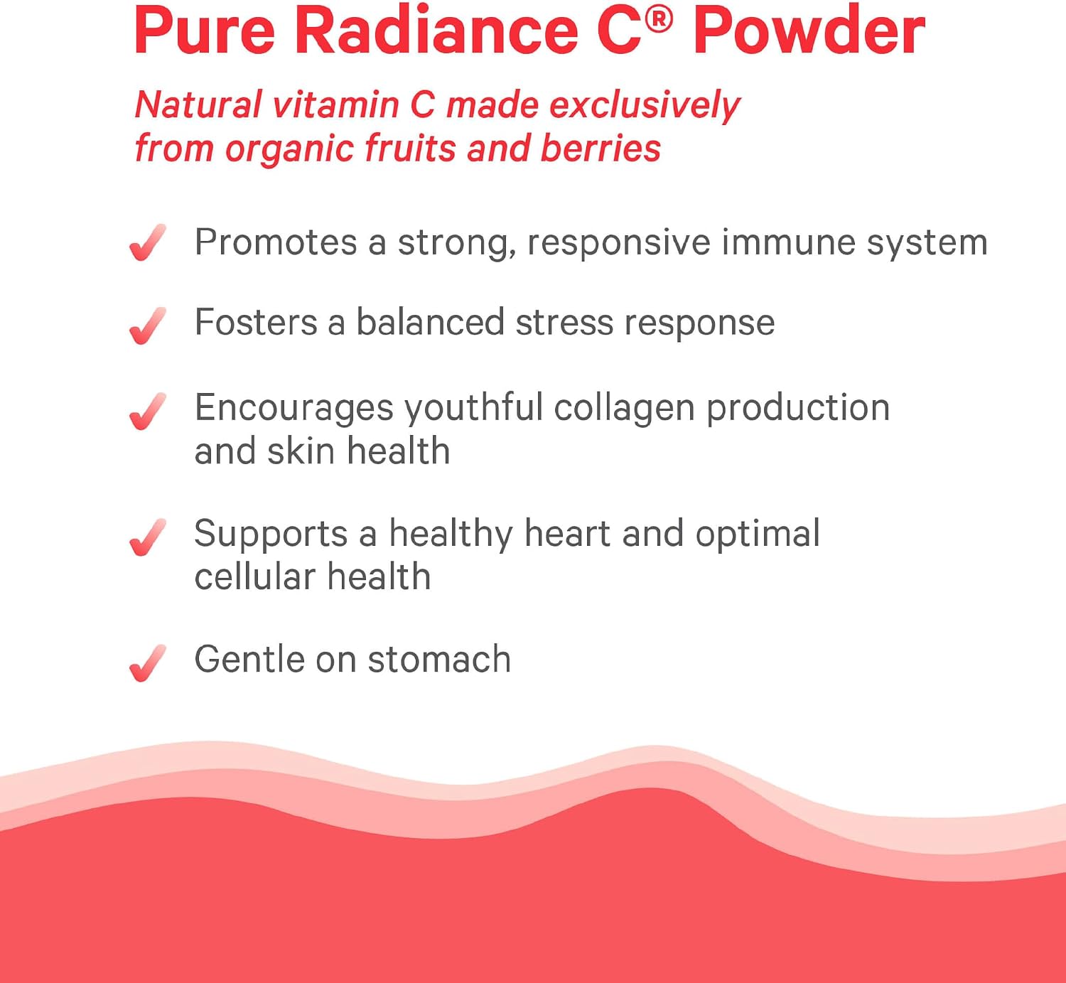 Pure Synergy Pure Radiance C | Organic Vitamin C Powder | 100% Natural, Whole Food, Non-GMO Supplement with Organic Camu Camu| for Immune and Collagen Support (3.1 oz Powder)