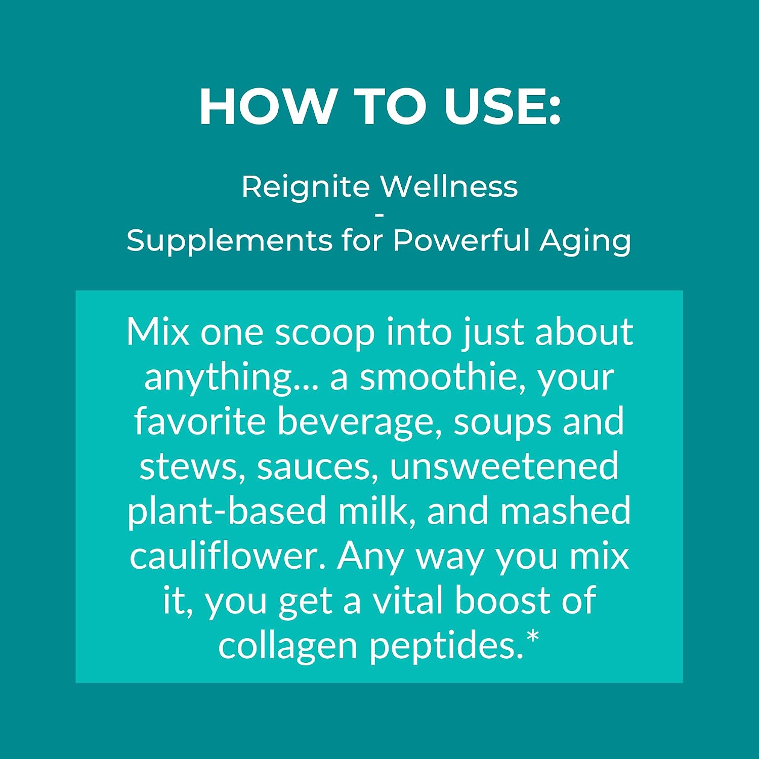 Reignite Wellness by JJ Virgin | Collagen Peptides Powder | Collagen Peptides Powder Supplement | Hair, Skin & Nails Support | Muscle & Joint Support Supplement | 30 Servings