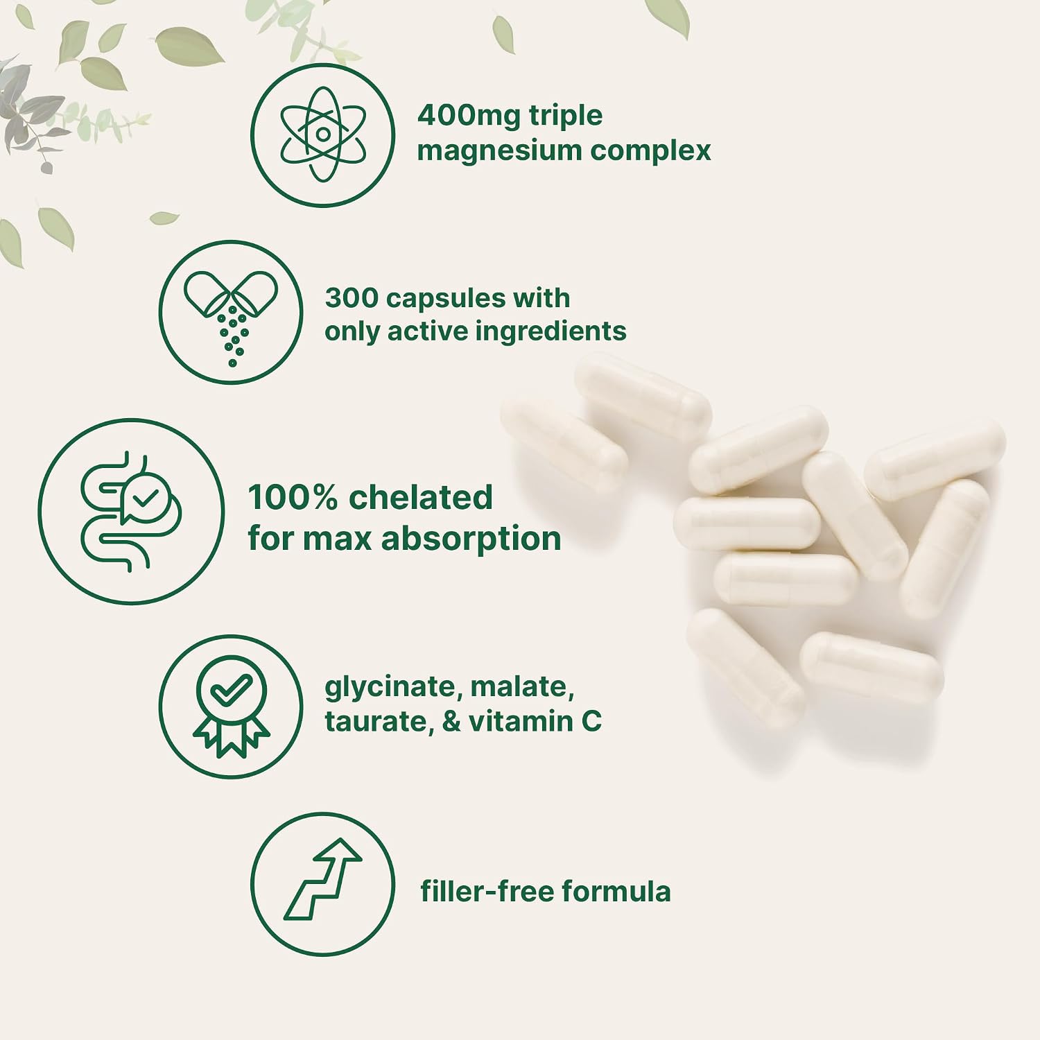 Micro Ingredients Vitamin D3 5,000iu + K2 100mcg Softgels & Pure Triple Magnesium Complex 400mg Capsules | 2 Pack Bundle | Essential D & K Sunshine Vitamins | Glycinate, Malate, & Taurate Forms