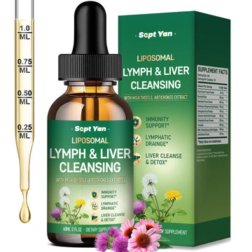 Liposomal Lymphatic Drainage Drops - Lymphatic Drainage Supplements with Milk Thistle, Burdock Root for Women & Men | Supports Liver Cleanse, Detox & Repair | Lymph - Liver Cleanse Health | 2 Fl Oz SEPT YAN buy supplements Au