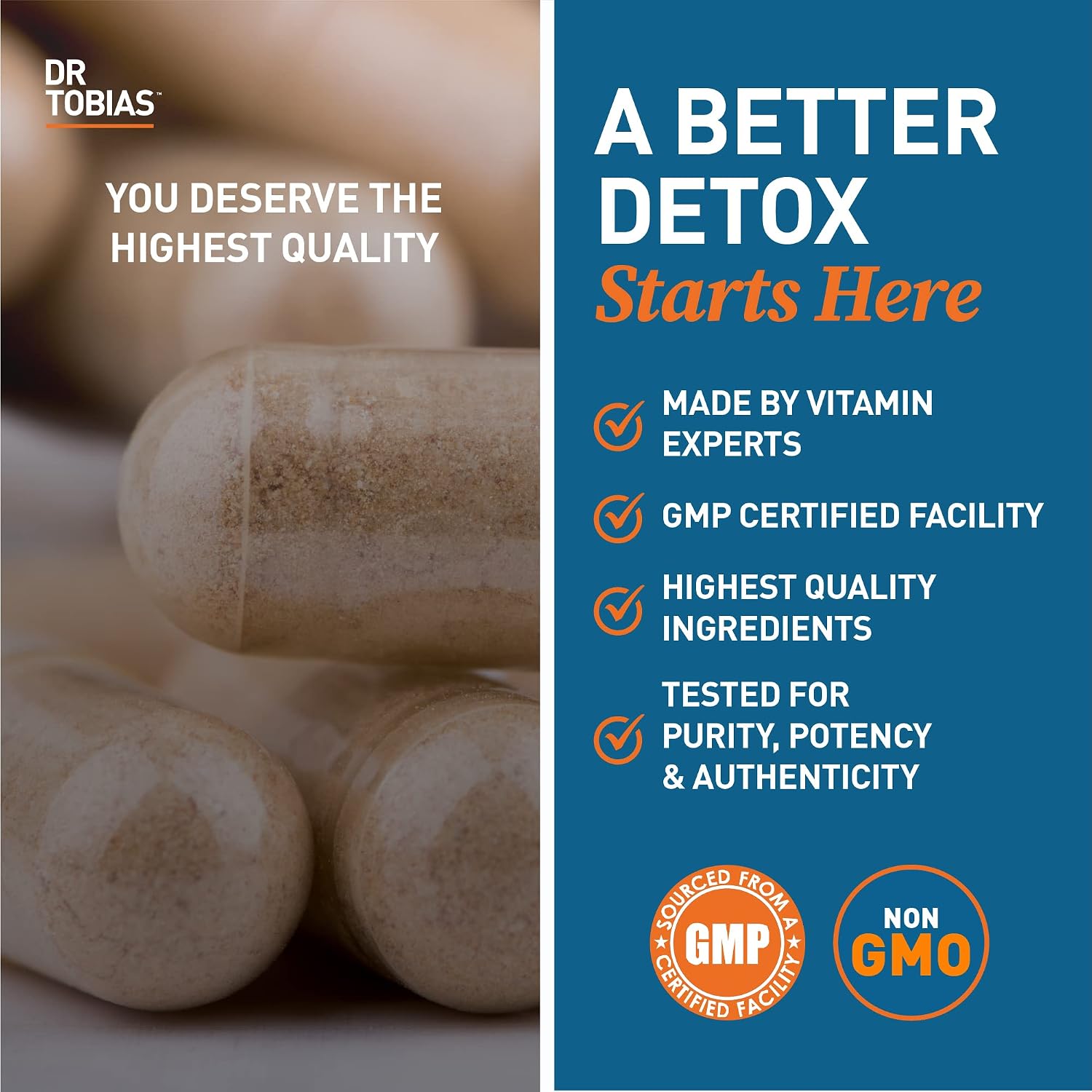 Dr. Tobias Oregano & Caprylic Acid Blend 60 Capsules | Oregano Capsules | Gut Flora Balance Complex & Intestinal Support | Oregano + Caprylic Acid | Probiotics + Enzymes | 30 Servings
