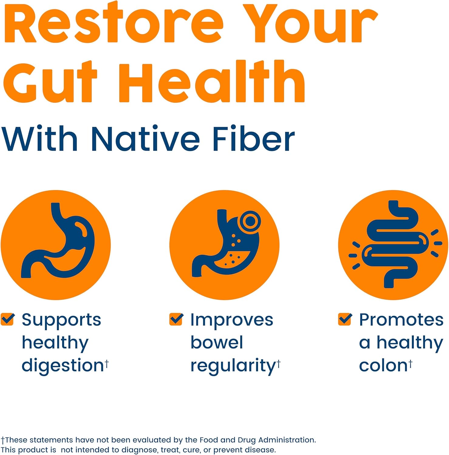 NativePath Baobab Prebiotic Fiber, Orange, Sugar-Free, 30 Servings | Organic Soluble Source, L-Glutamine, Supports Digestion, Regularity, Gut Health & Microbiome, Keto