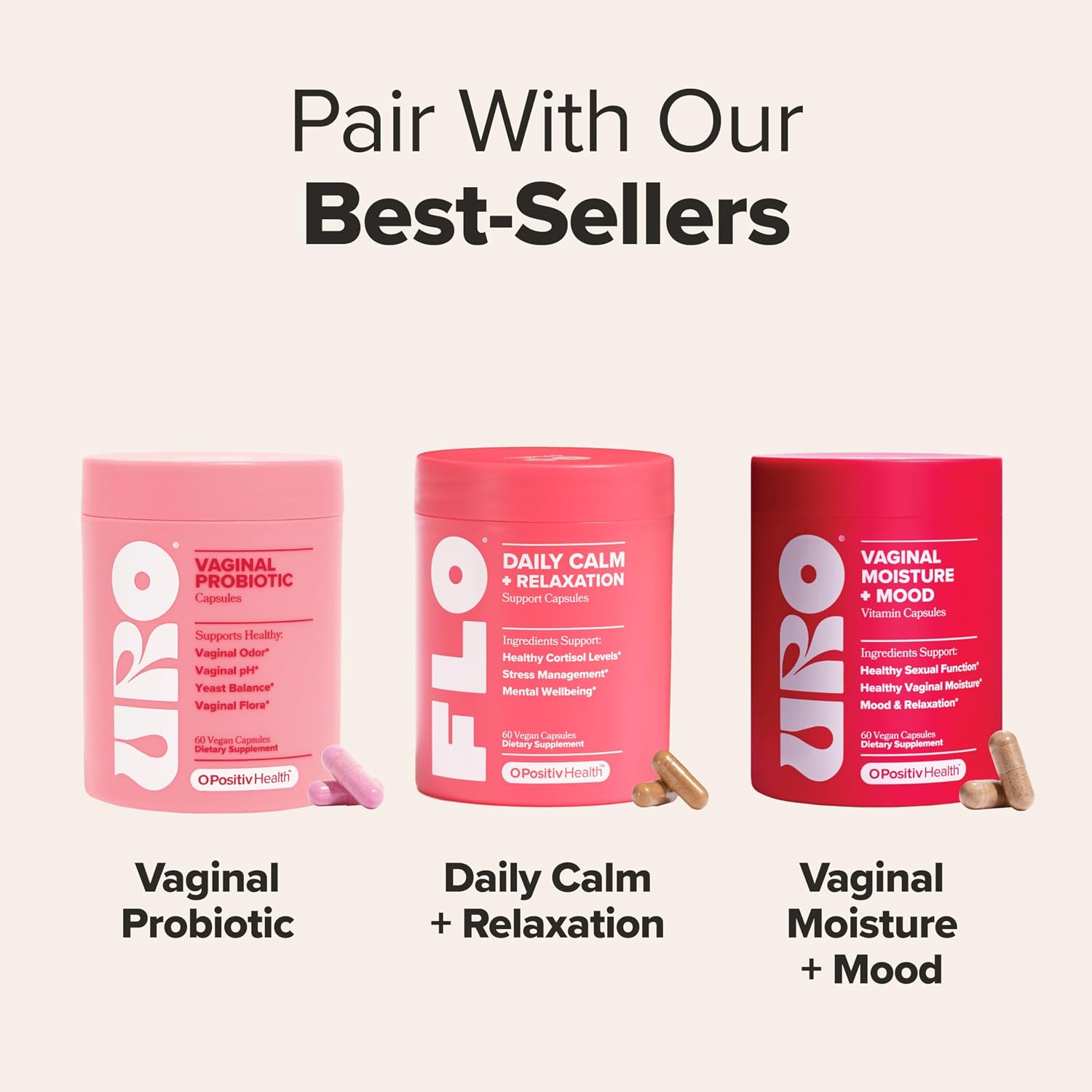 FLO Daily Calm & Relaxation – Daily Support for Healthy Cortisol Levels & Stress Management – With Clinically-Studied Doses of Sensoril® Ashwagandha, L-Theanine & St. John’s Wort – 30 Servings