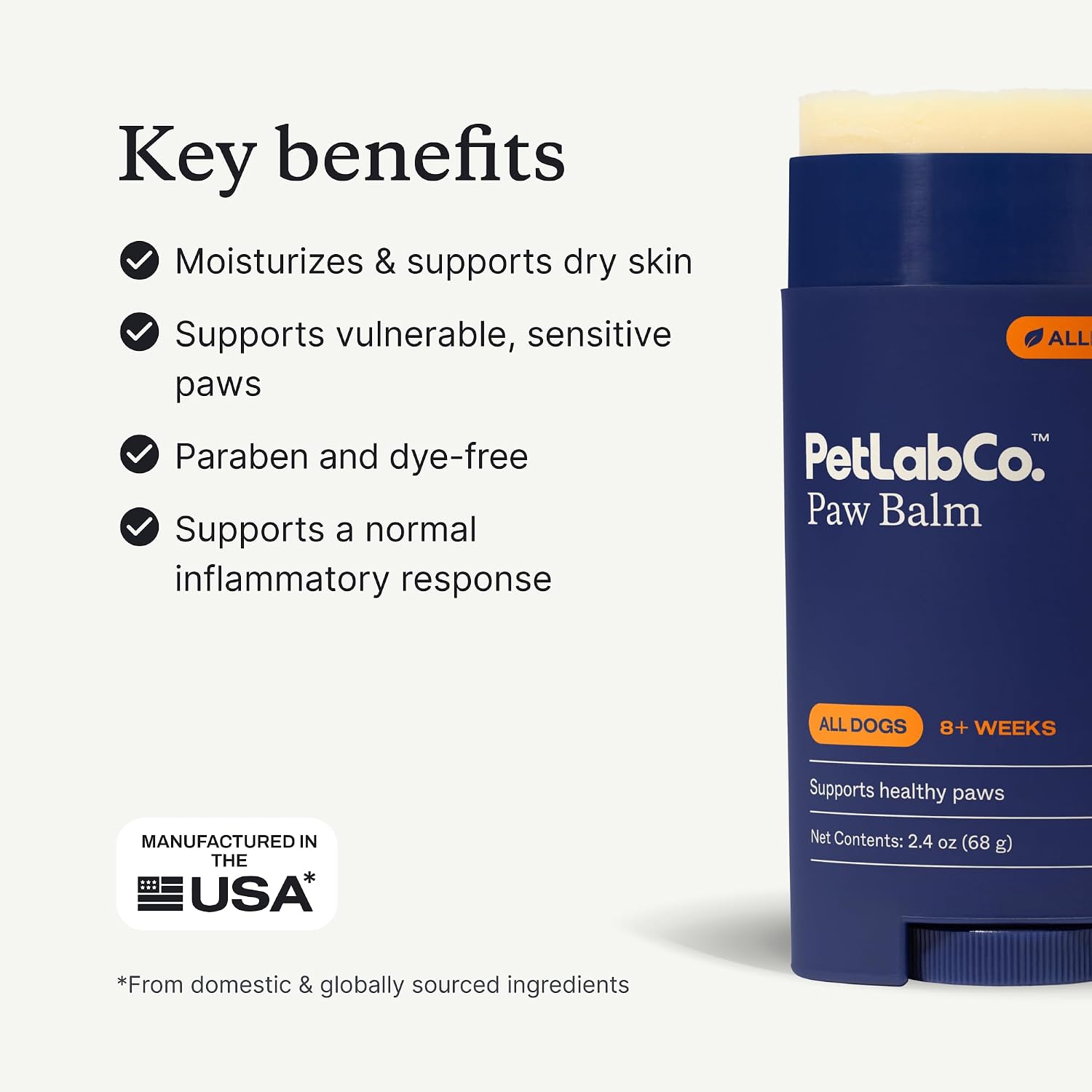 PetLab Co. – Skin Moisture Bundle: Itch Relief Chews Designed to Support Optimum Skin Condition & Occasionally Itchy Skin 30 Count & Dog Paw Balm to Support & Moisturize Dry Paws 2.4 Ounces