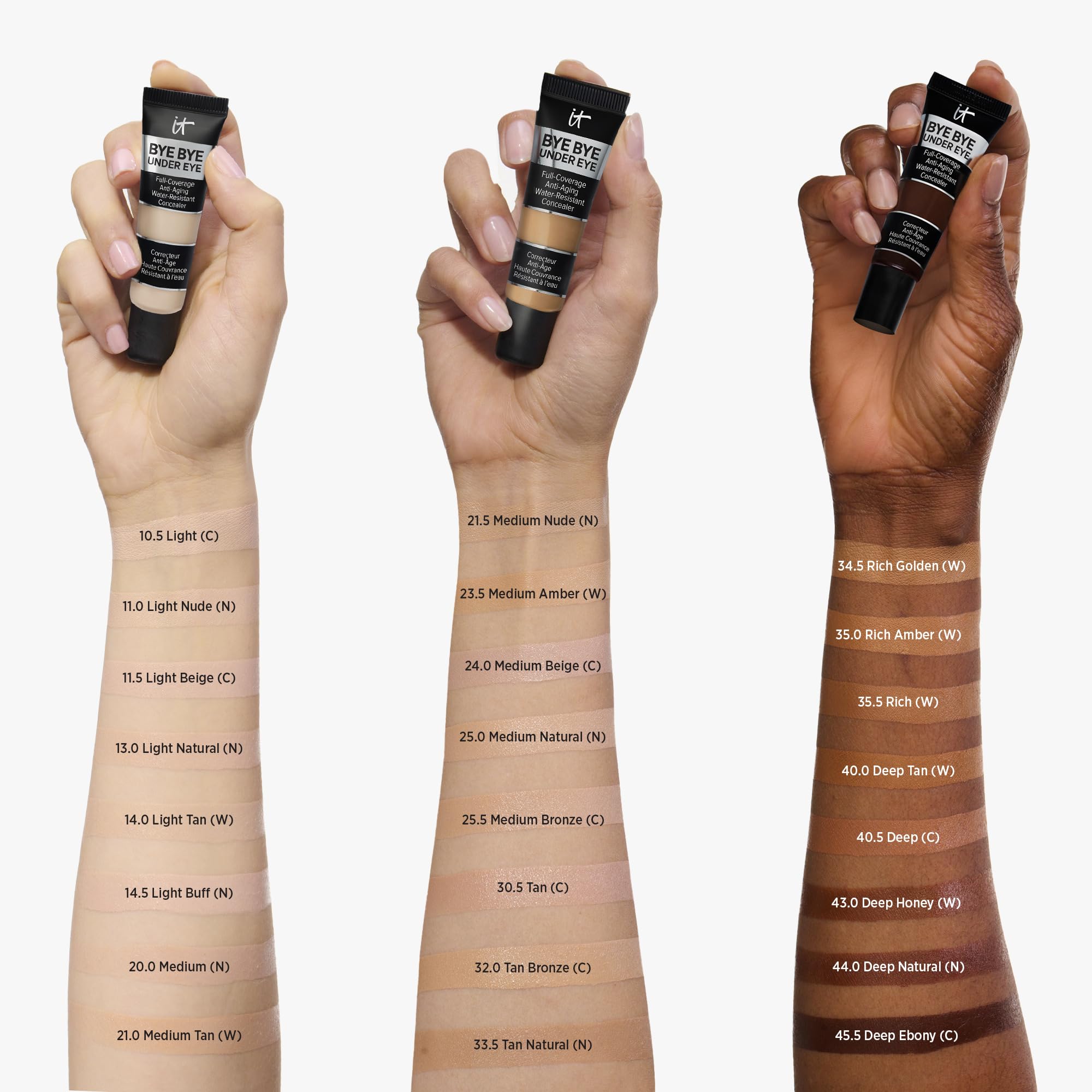 IT Cosmetics Bye Bye Under Eye Concealer (Light Nude) - Water-Resistant, Full Coverage Brightening Concealer For Dark Circles, Fine Lines, Redness & Discoloration, Anti-Aging, 24H Wear - 0.4 fl oz IT CosmeticsBuy Supplements Australia