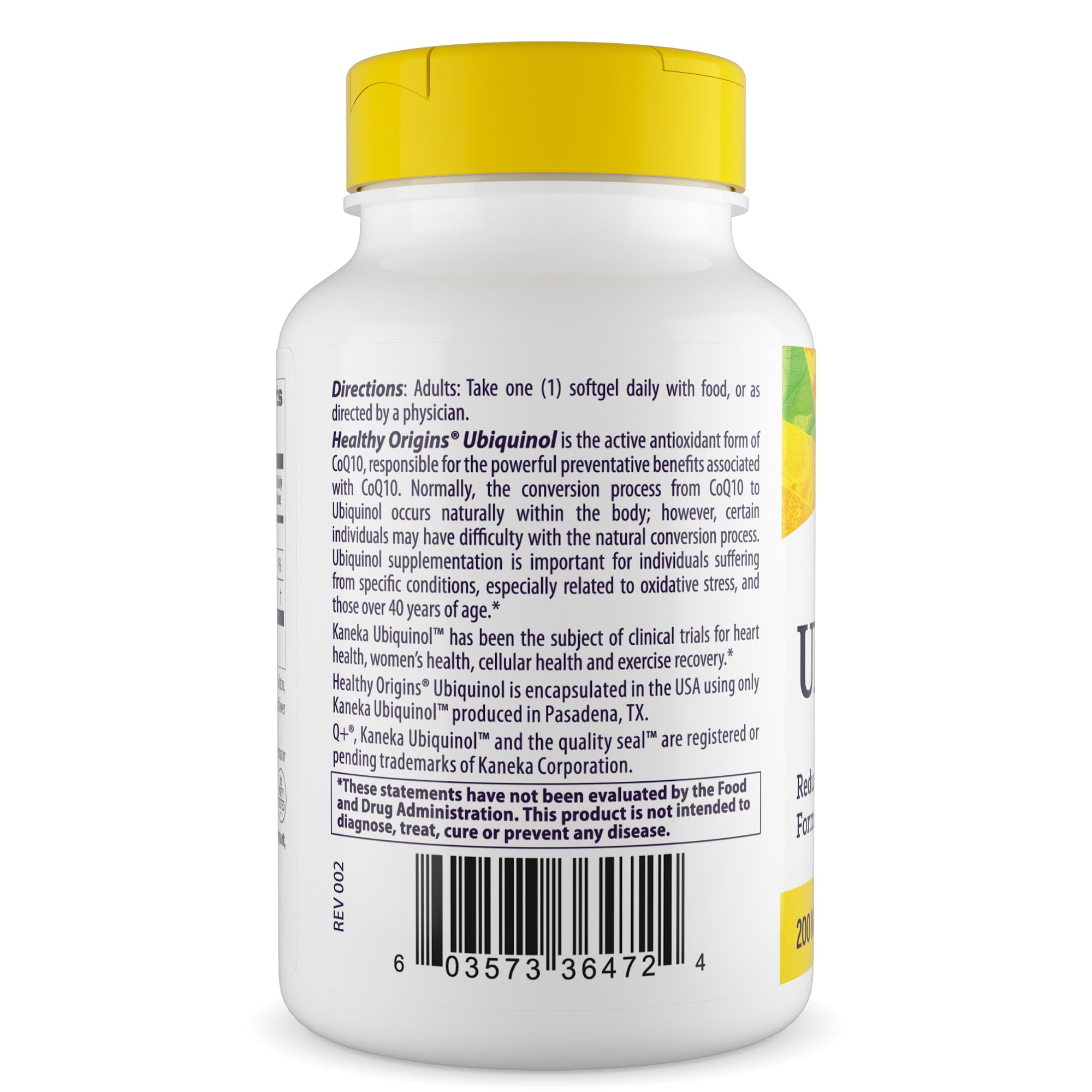 Healthy Origins Ubiquinol CoQ10 200 mg, Non-GMO, 60 Softgels