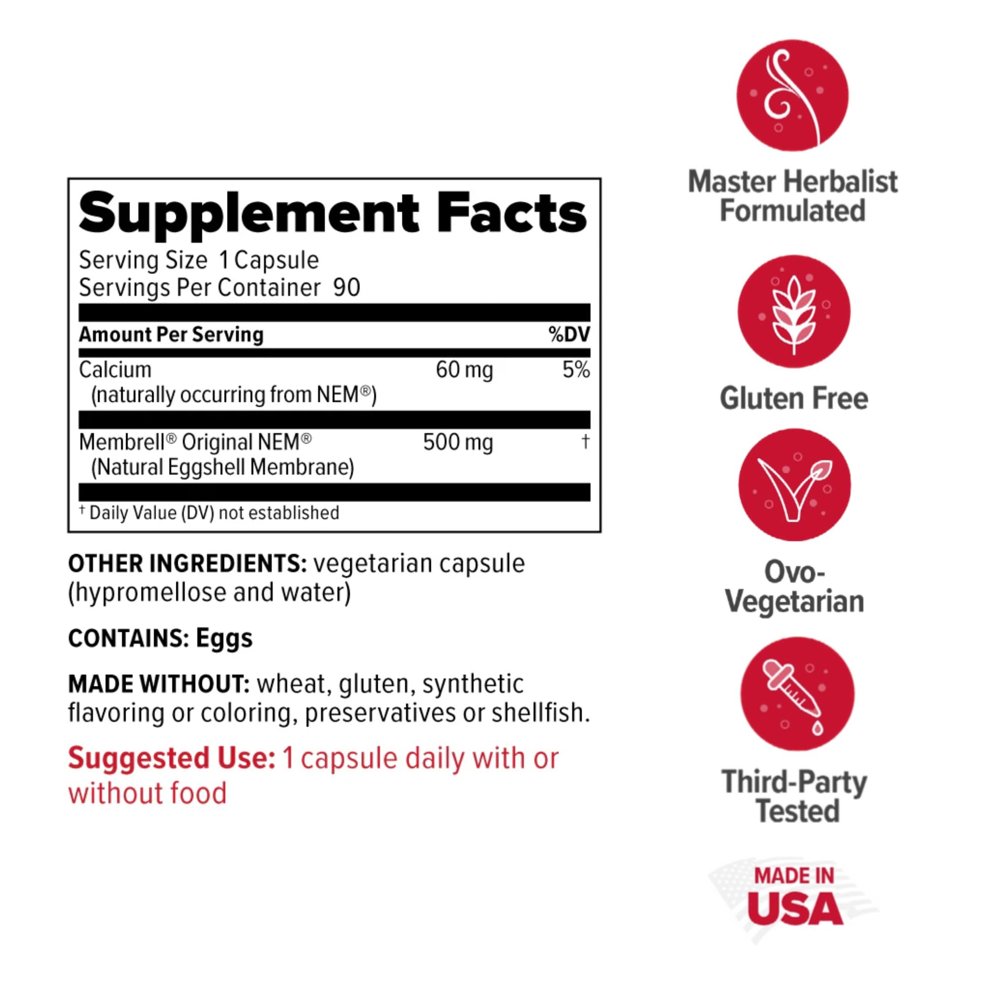 Redd Remedies, Joint Health Original, Helps Strengthen Connective Tissue and Cartilage, 30 Vegetarian Capsules
