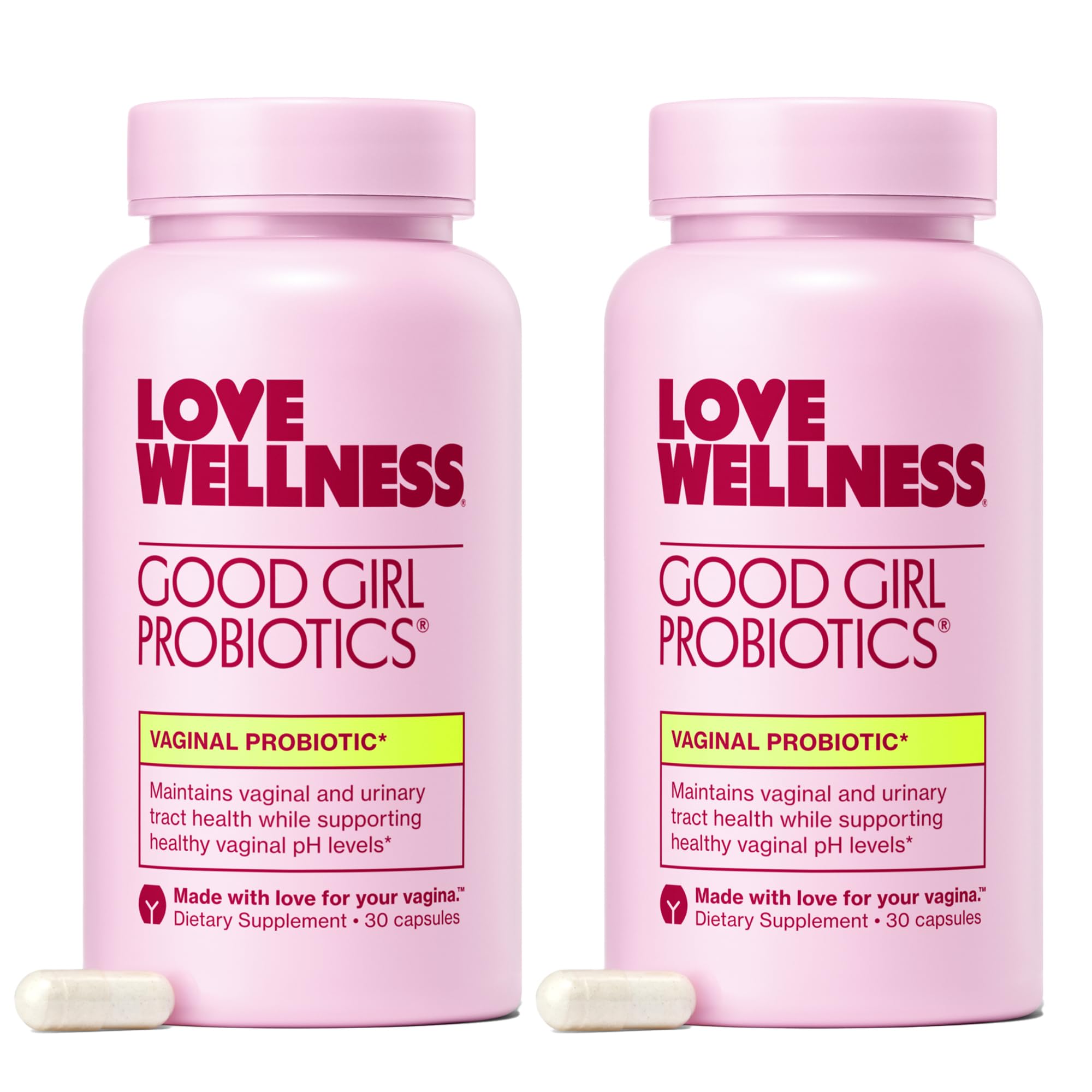 Love Wellness Good Girl Probiotics | Women’s Vaginal Health & pH Balance Supplement | 9-Strain Probiotic for Urinary Tract, Yeast, Odor & Immune Support | Gluten-Free (60-Day Supply) Love Wellness buy supplements Au